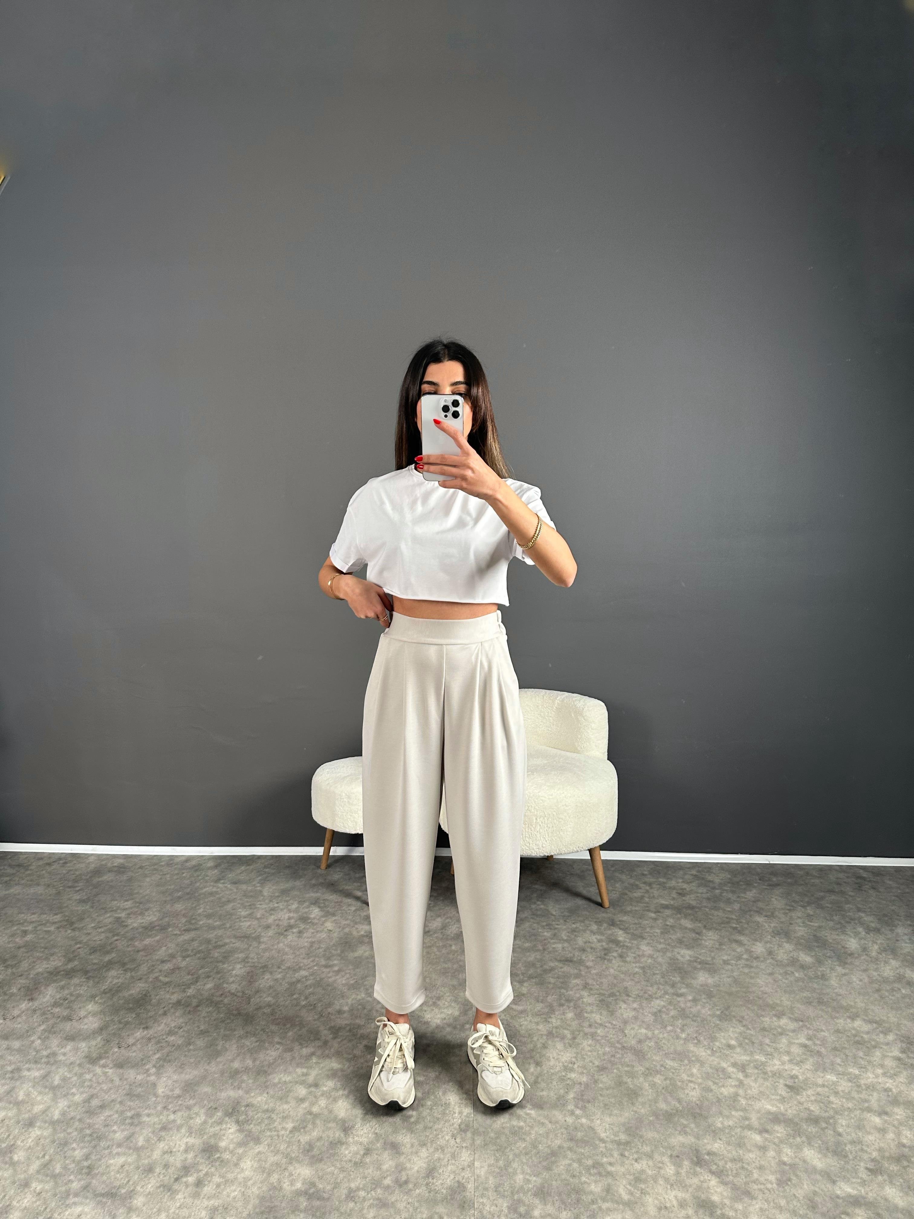 Wulf Taş Modal Kumaş Şalvar PantolonGausPANTOLONGU004280