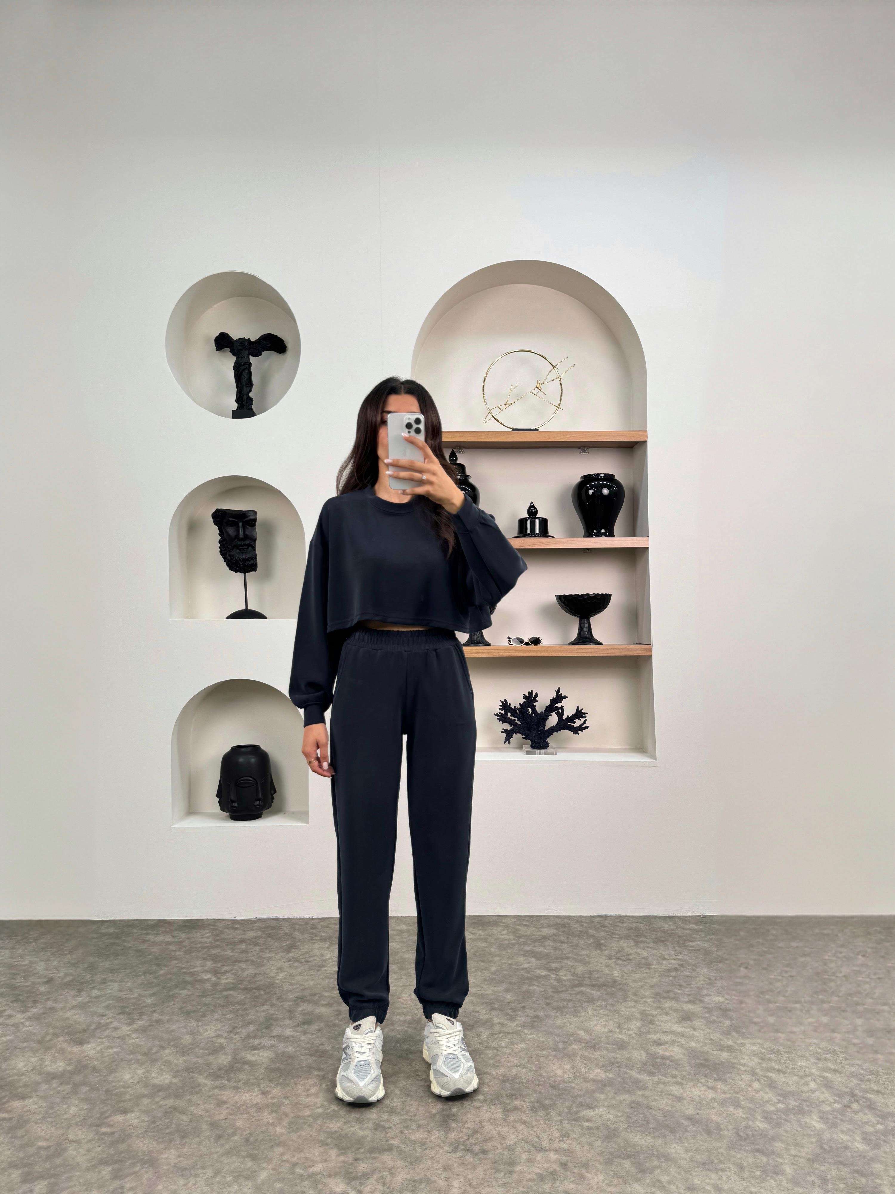West Antrasit Oys Premium Modal Üst Alt TakımGausTAKIMGU0090361