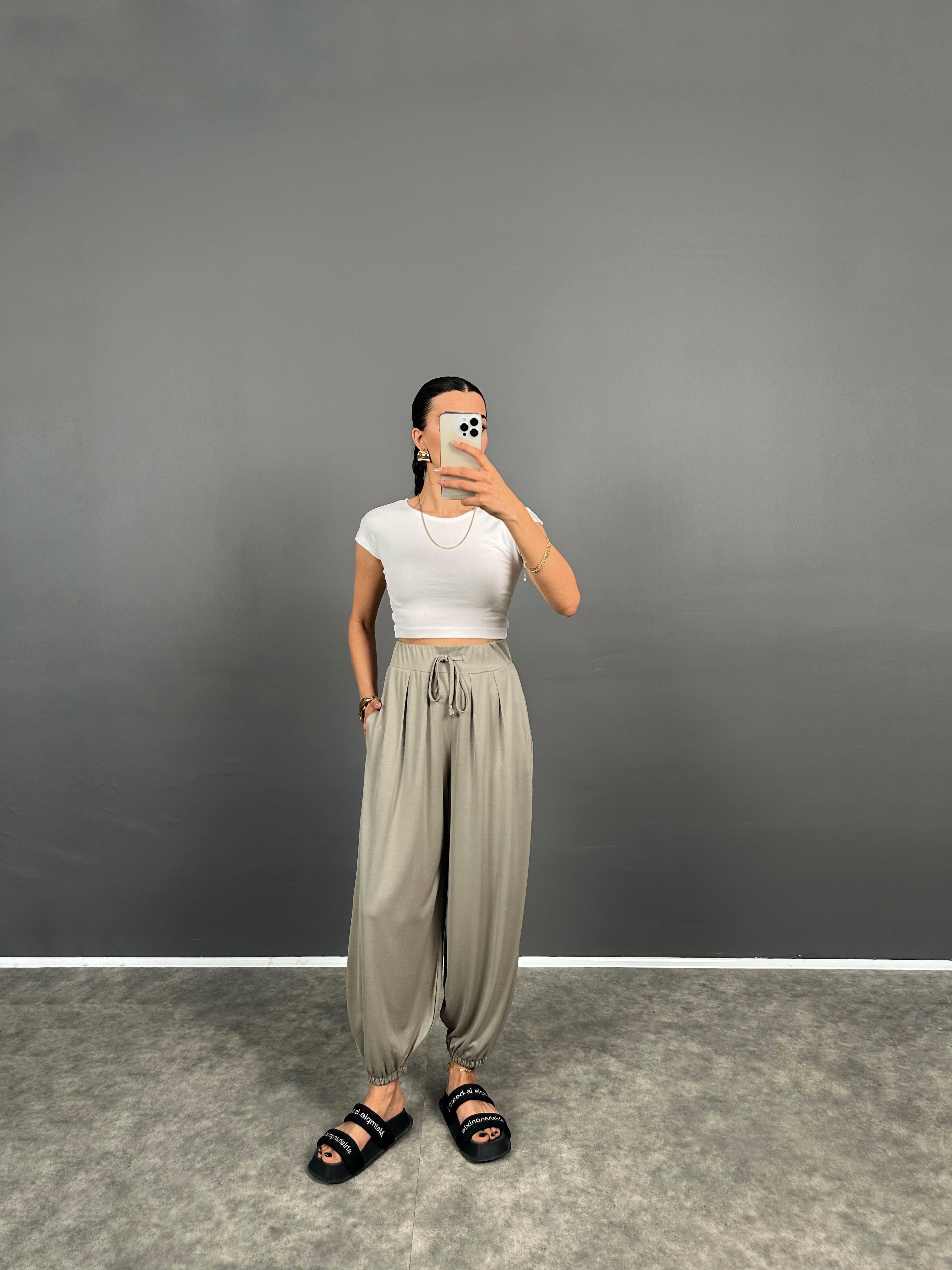 Mey Soft Haki Modal Kumaş Pantolon 