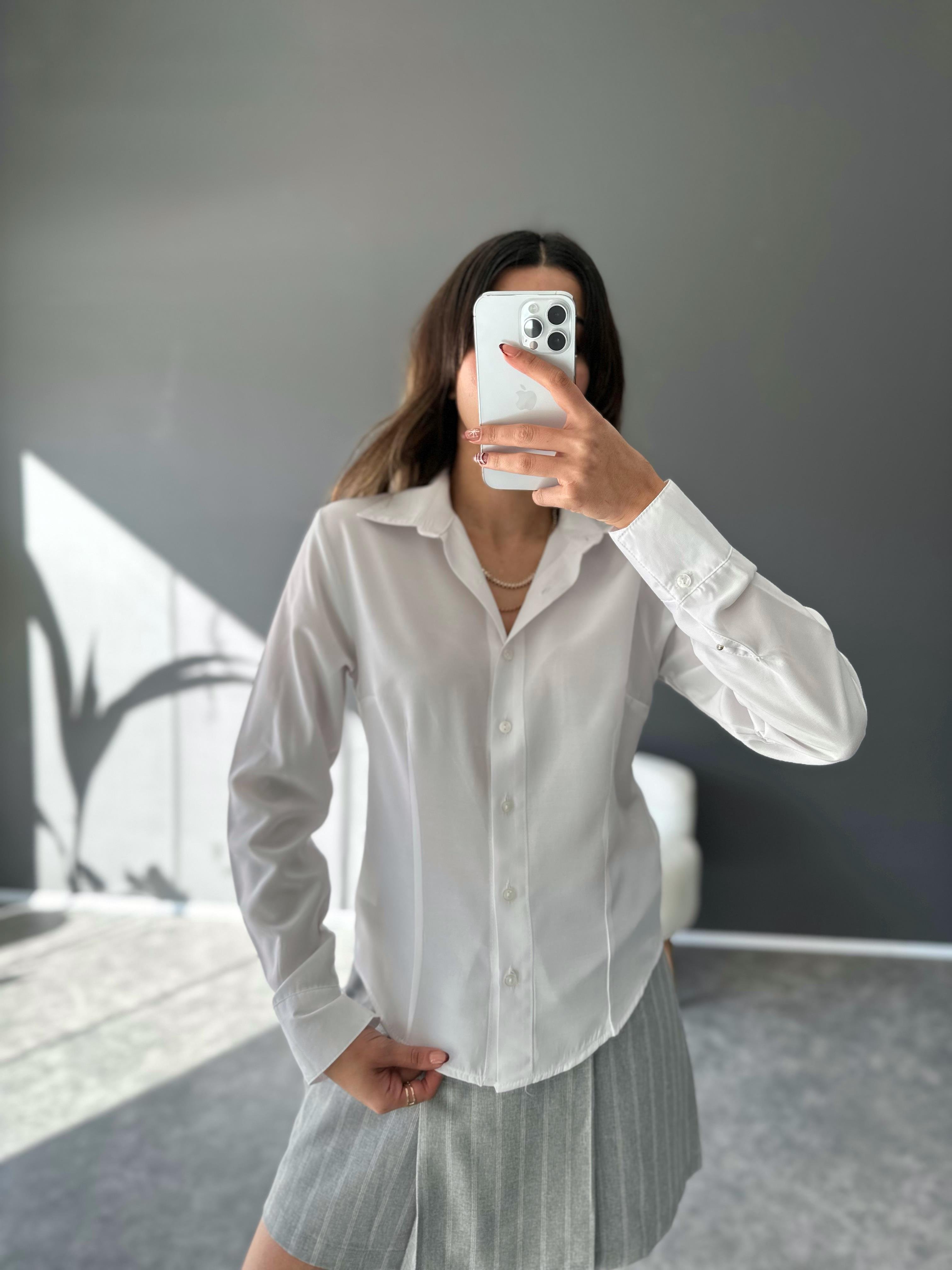 قميص بيسيك أبيض