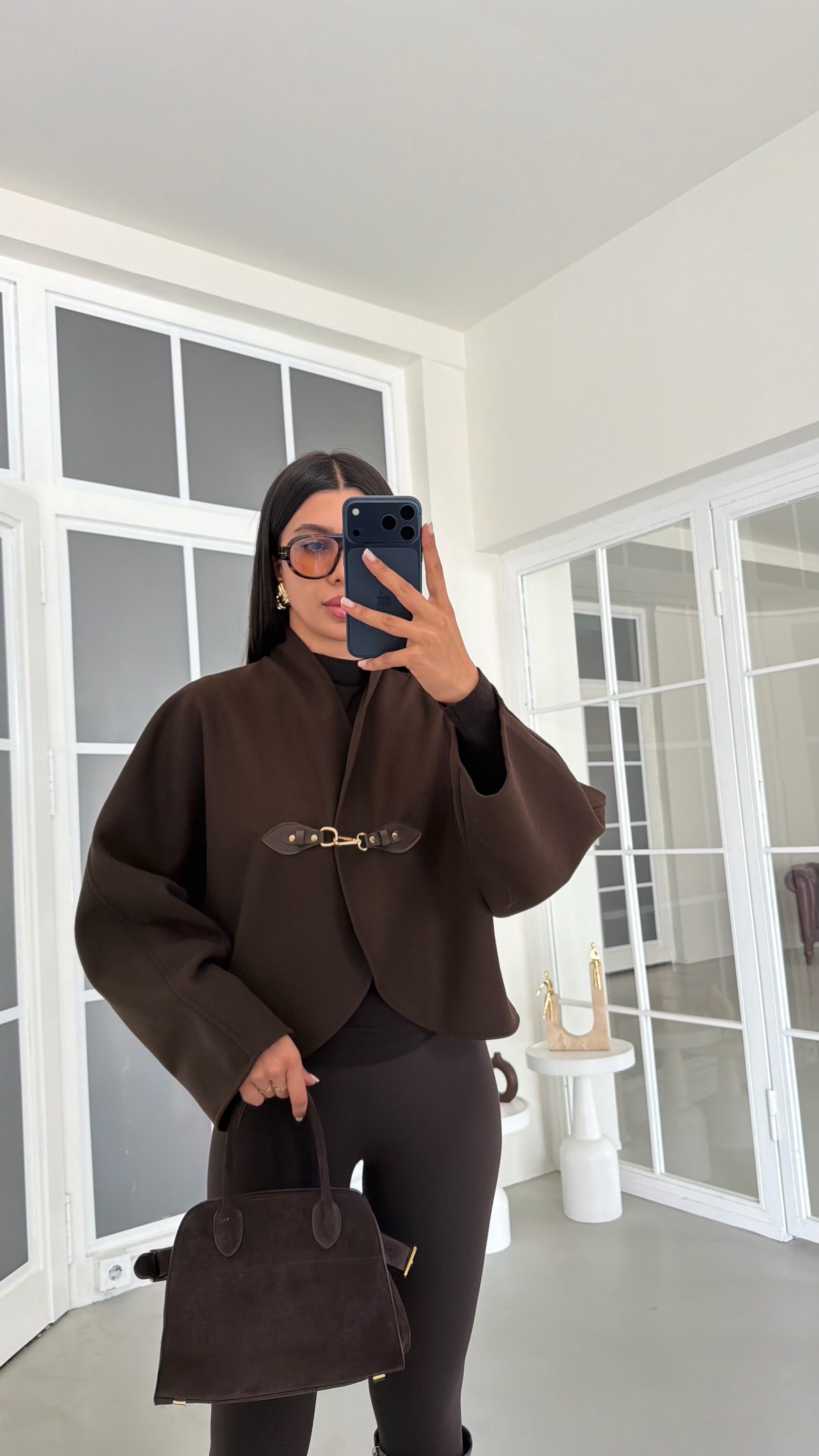 Kahve Tokalı Kaşe Premium Ceket GAUS-02102GAUSJacketsGAUS-02102