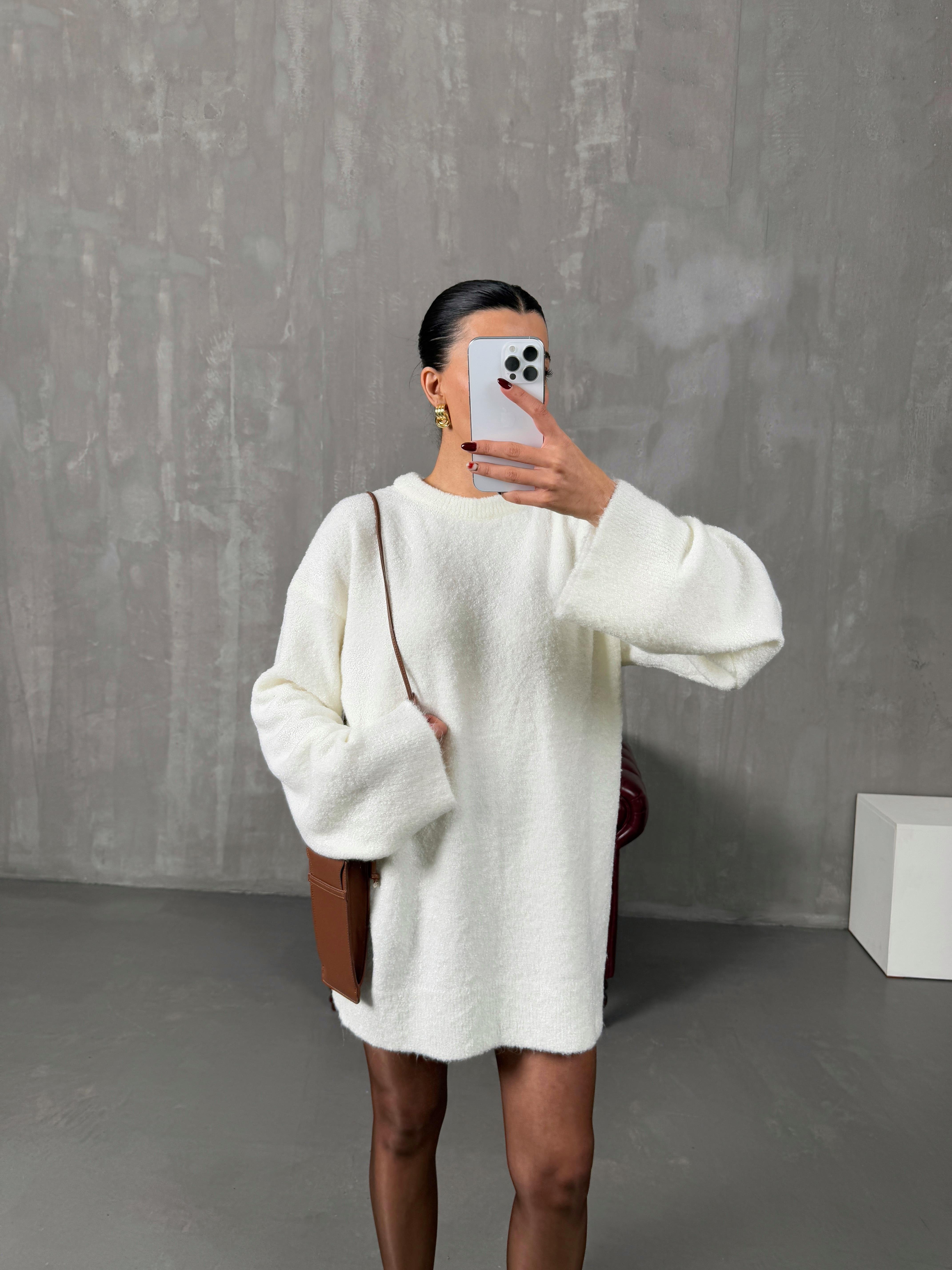 Arow Ekru Triko Oversize KazakGausKAZAKGU10083