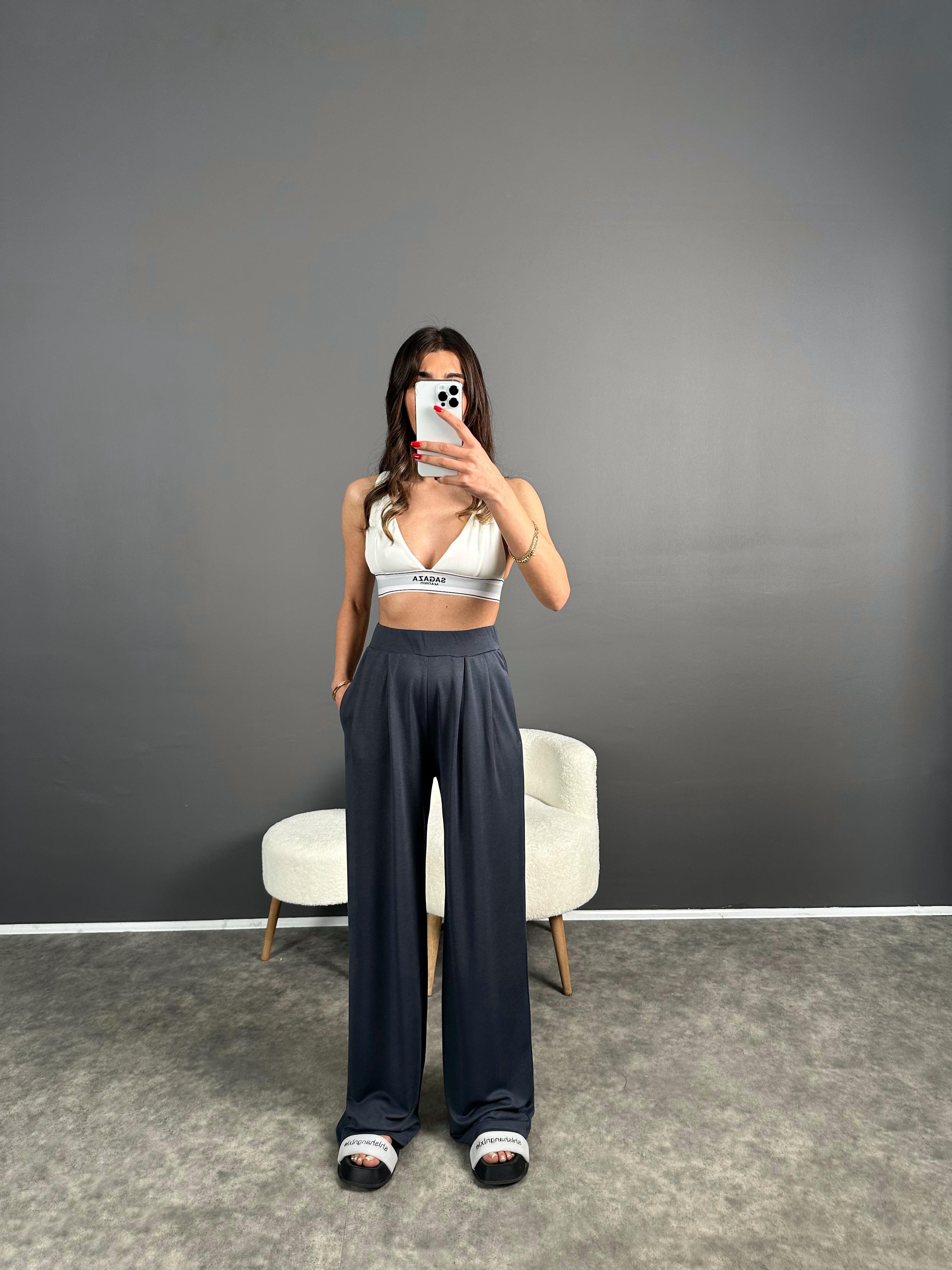 Anja Füme Pike Modal Kumaş PantolonGausPANTOLONGU007165