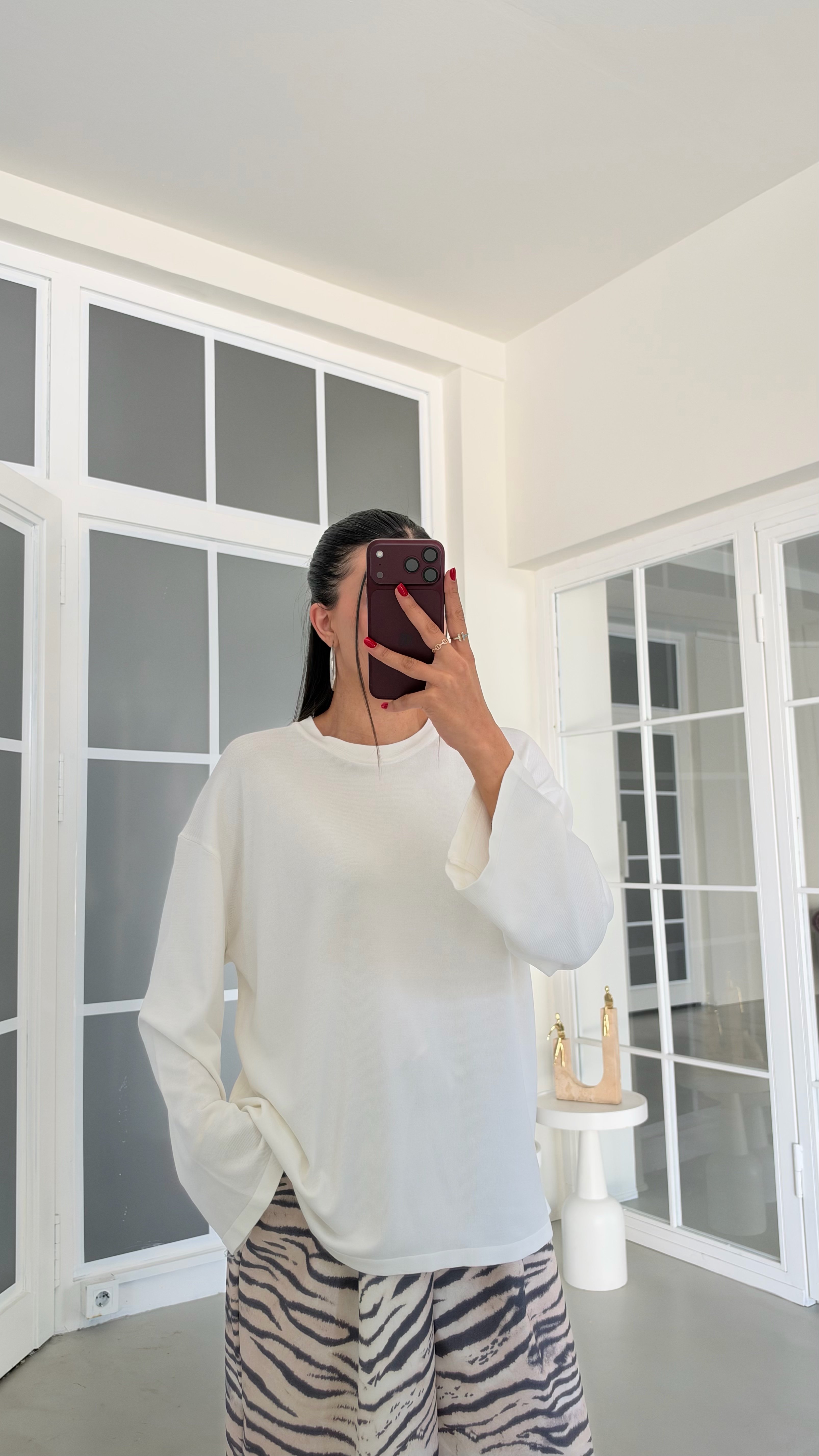 Ekru İspanyol Kol Triko Bluz GAUS-02233GAUSBLUZGAUS-02233