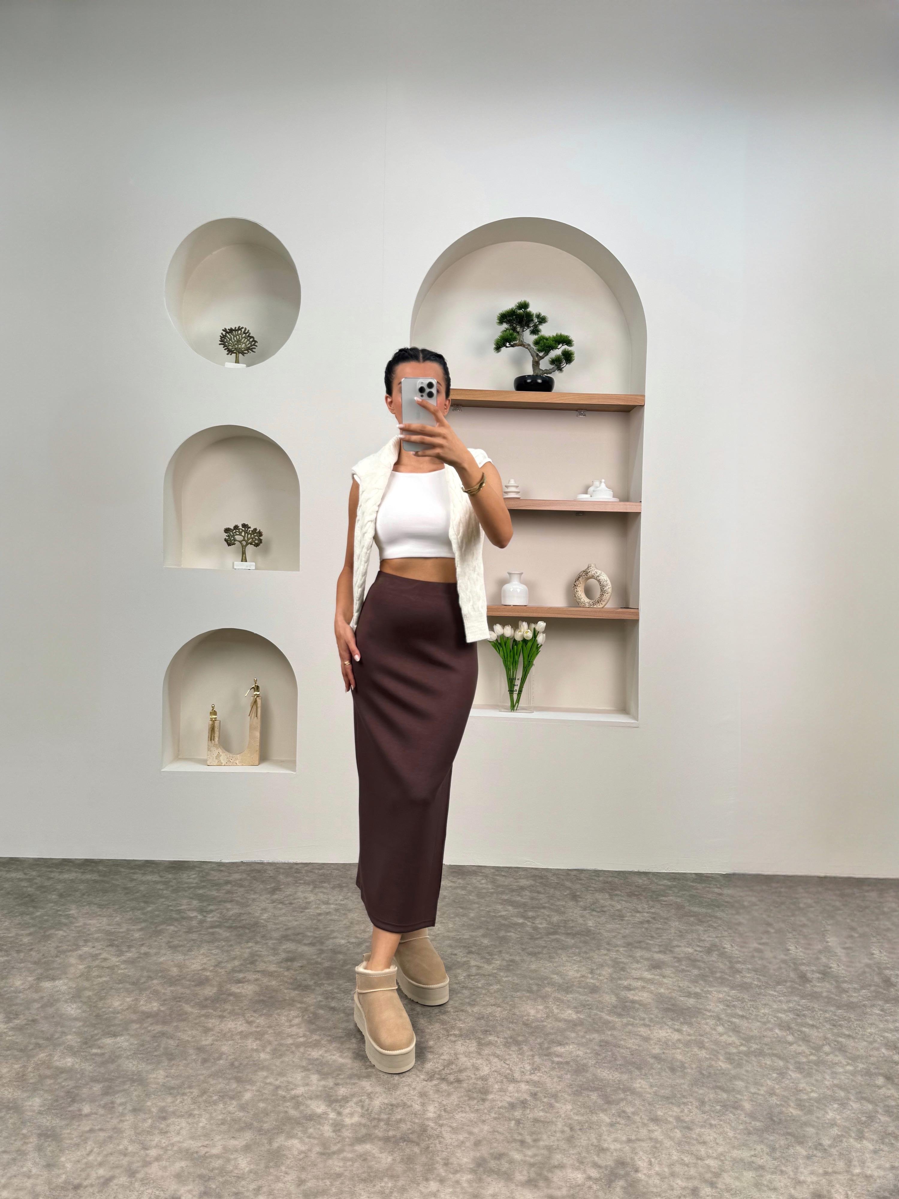 Penda Kahve Oys Modal Yırtmaçlı EtekGausETEKGU0090391