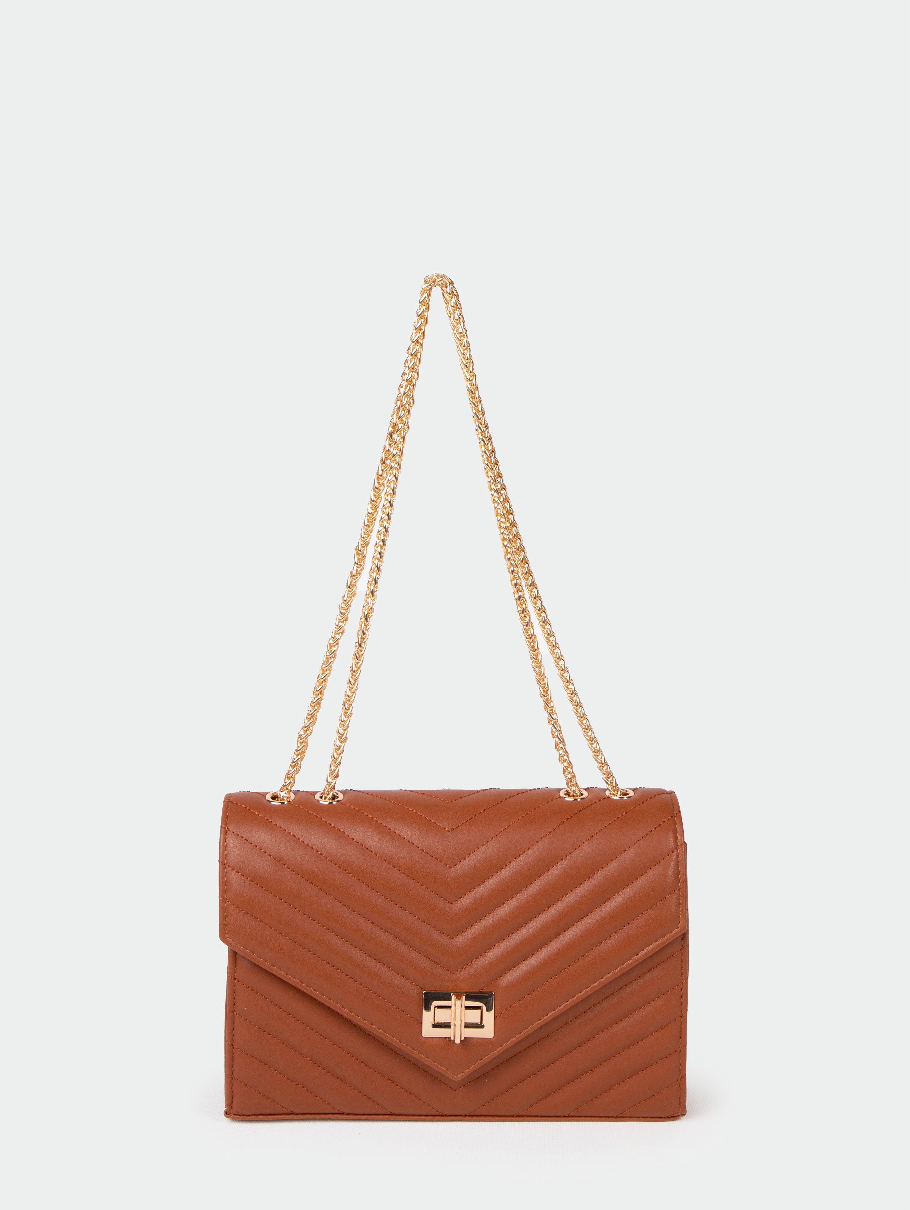 300 V DETAYLI ZİNCİRLİ OMUZ ÇANTASI CAMELBAG COLLECTIONGaus ÇantaCNT-115