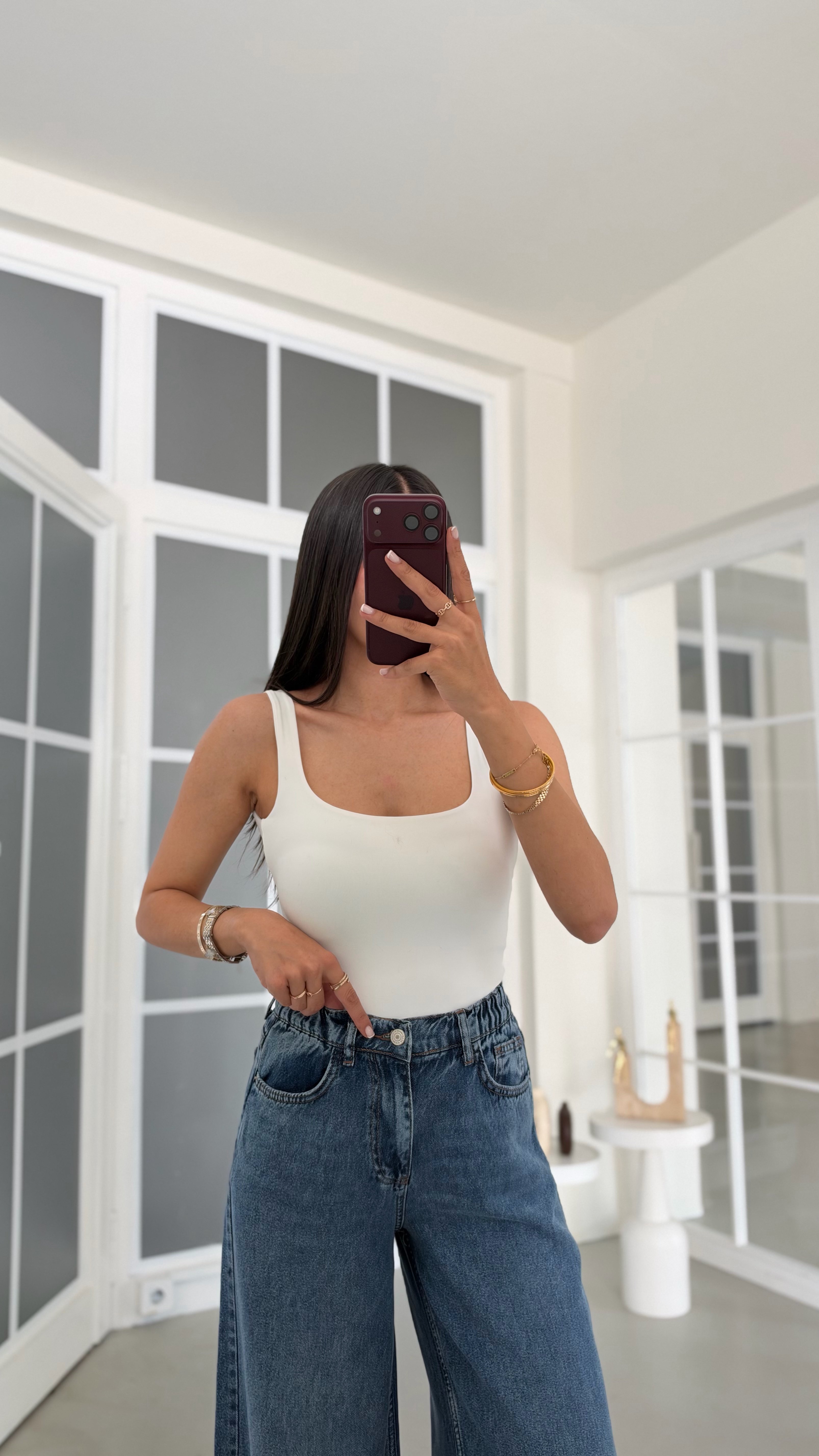 Beyaz Basic Bodysuit GAUS-02333GAUSBODYSUİTGAUS-02333