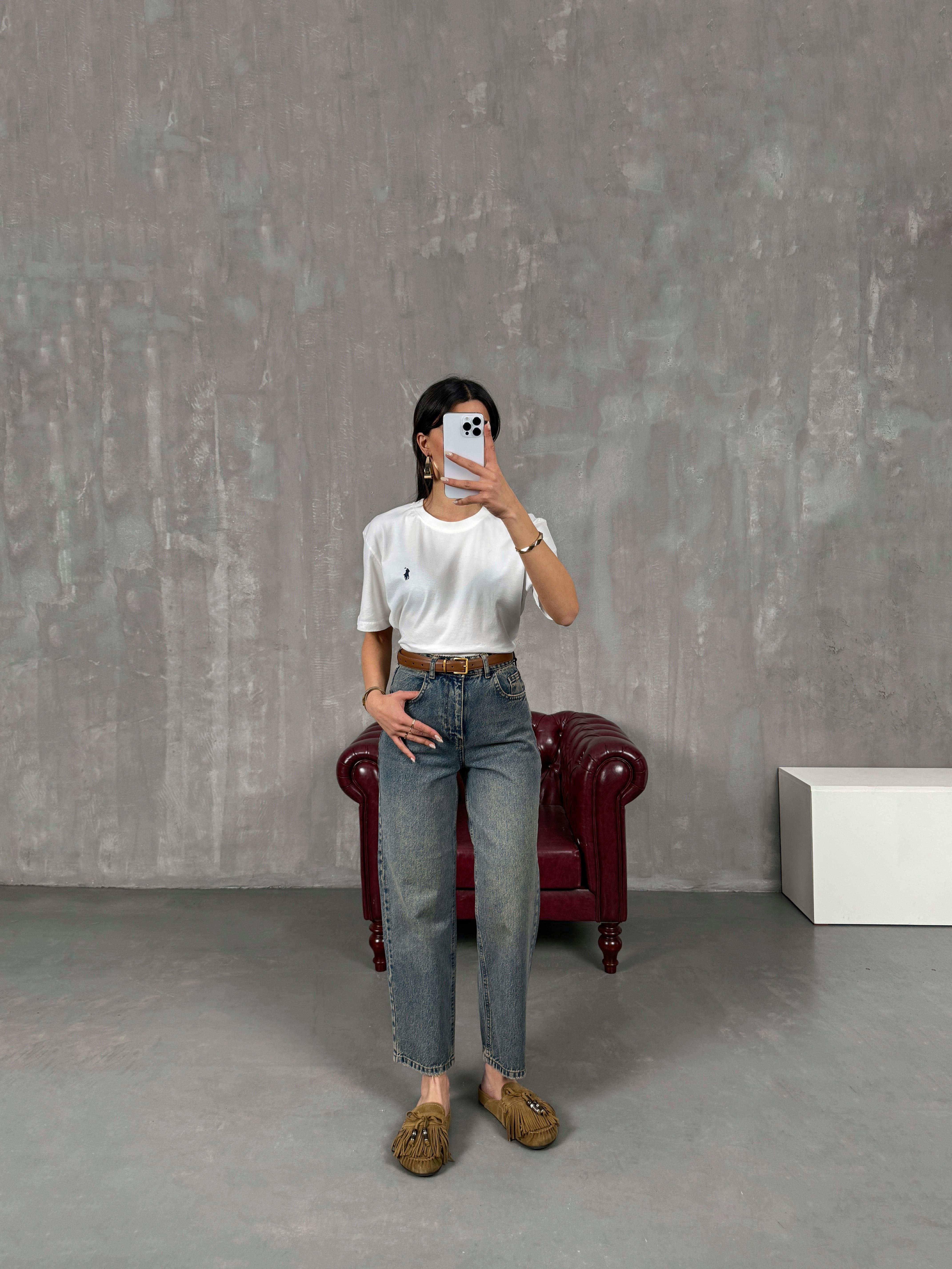 Ceremi Orta Mavi Mom Jean