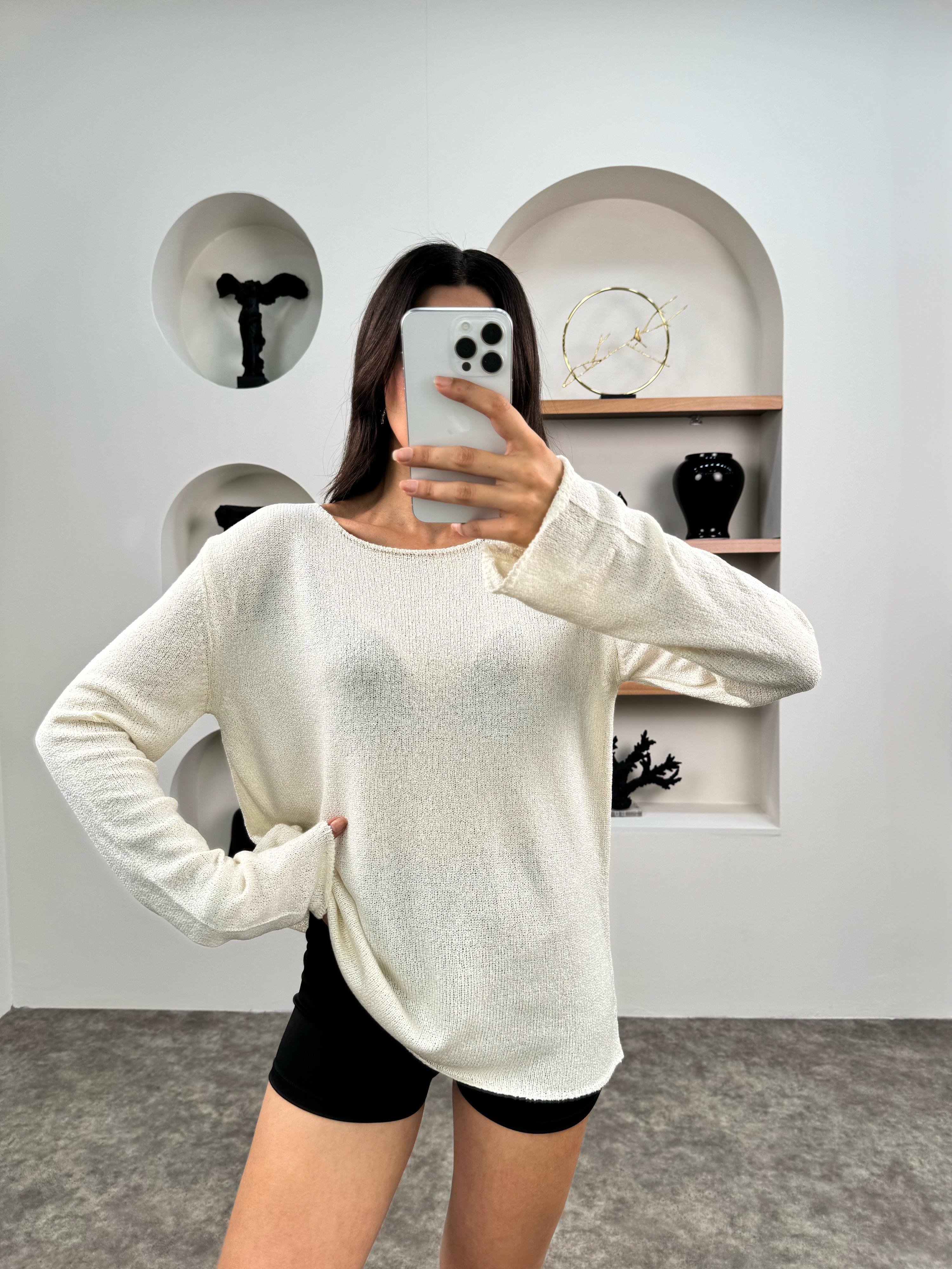 Lizy Ekru MD Muadil İnce Triko KazakGausKAZAKGU009026