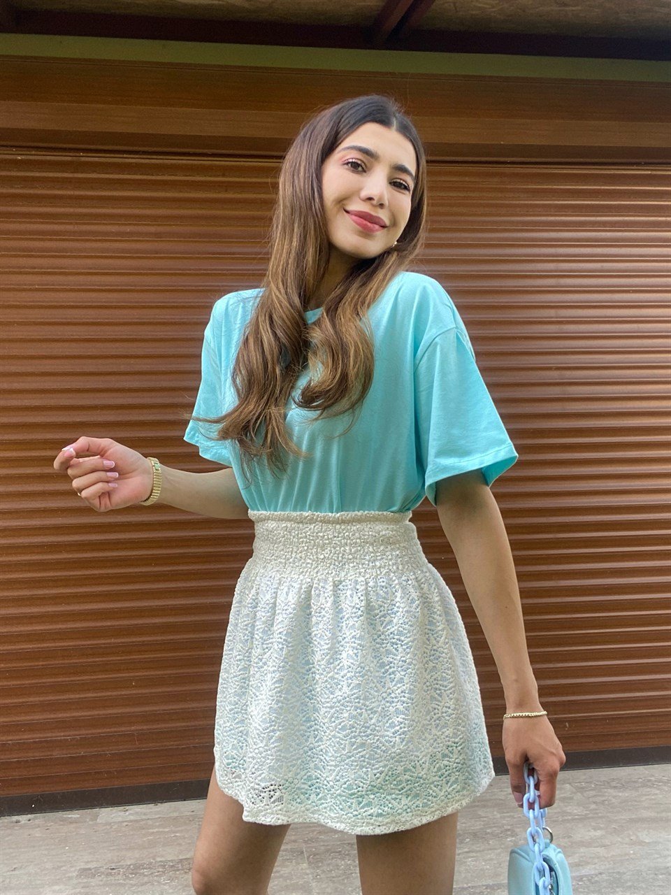 Güpürlü Astarlı Etek 