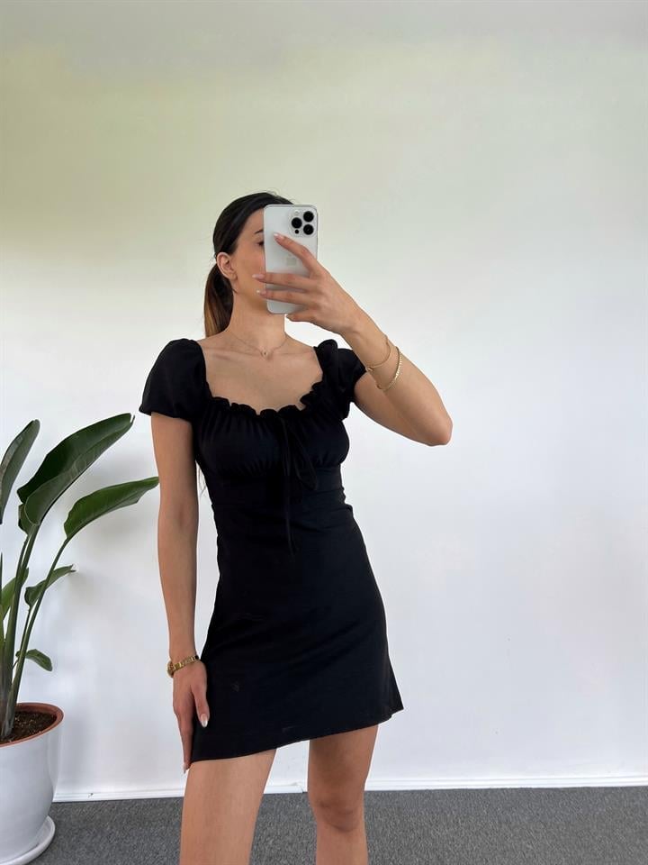 Ivy Siyah Ayrobin ElbiseGausELBİSEGU001150