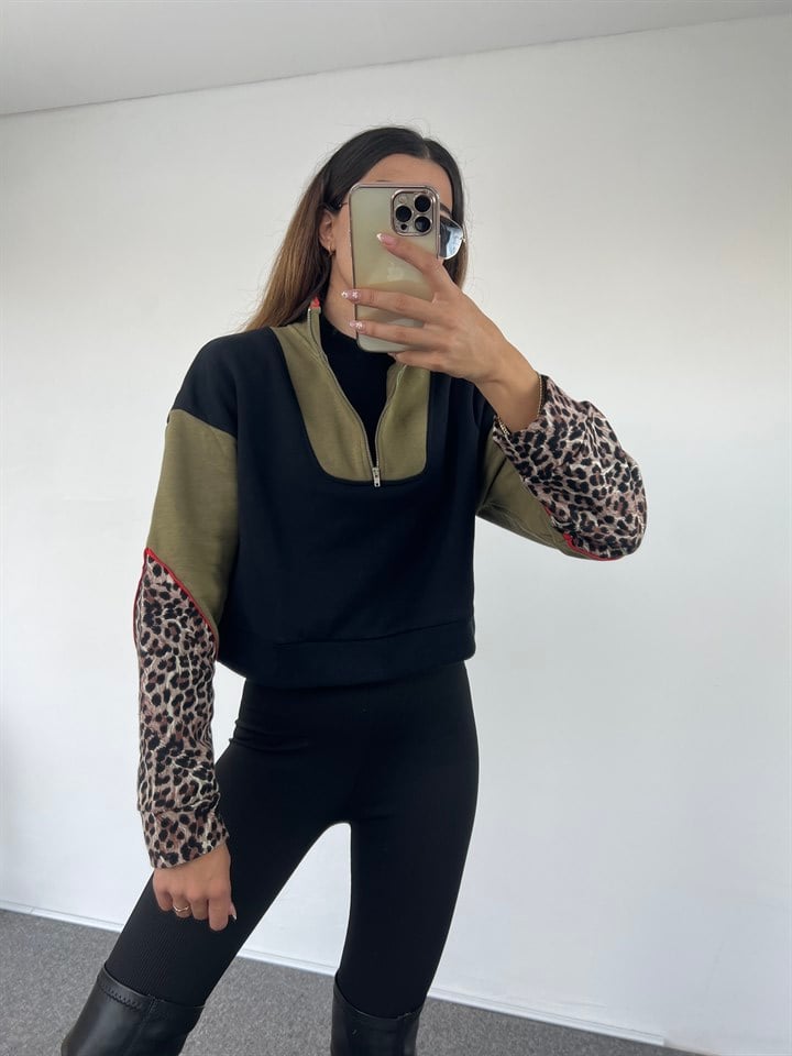 Leoparlı Sweat GausSWEATSHIRTGU00590