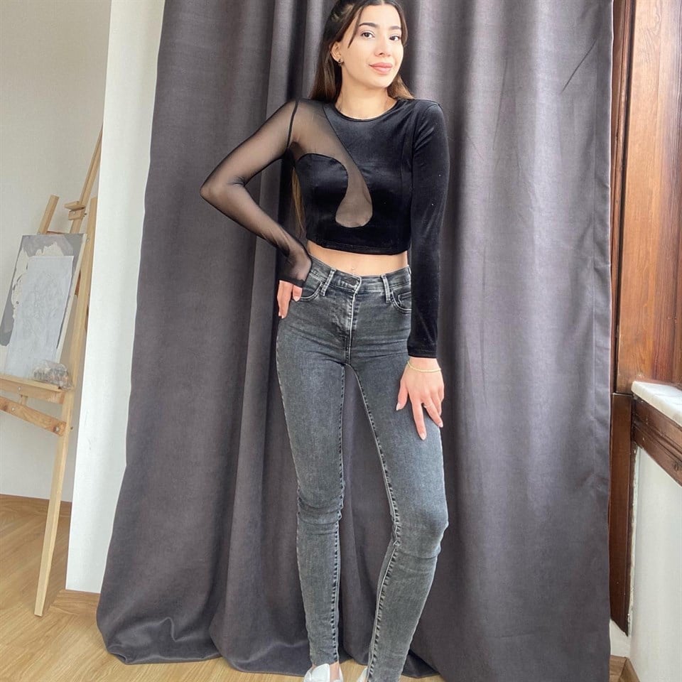 Orijinal Marka Antrasit Gri Likralı Skinny Jean GausDENİM PANTOLONGU00152
