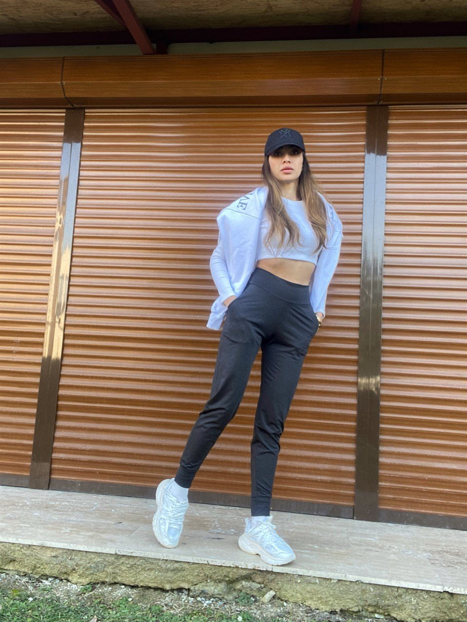 Orijinal Marka Yüksek Bel Jogger Eşofman Altı