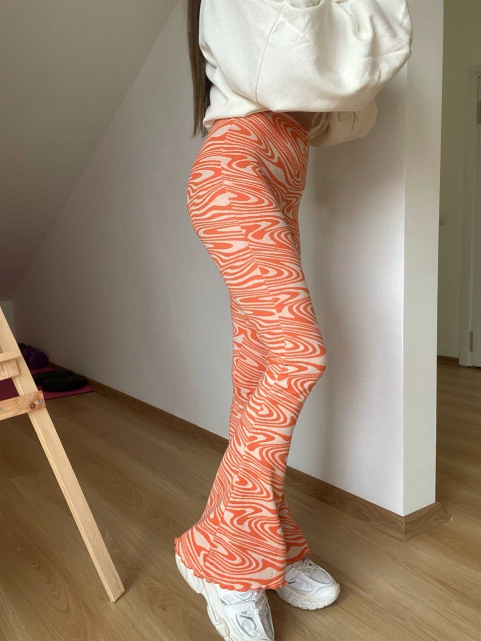 Pilili İspanyol Paça Pantolon TaytGausTAYTGU00100