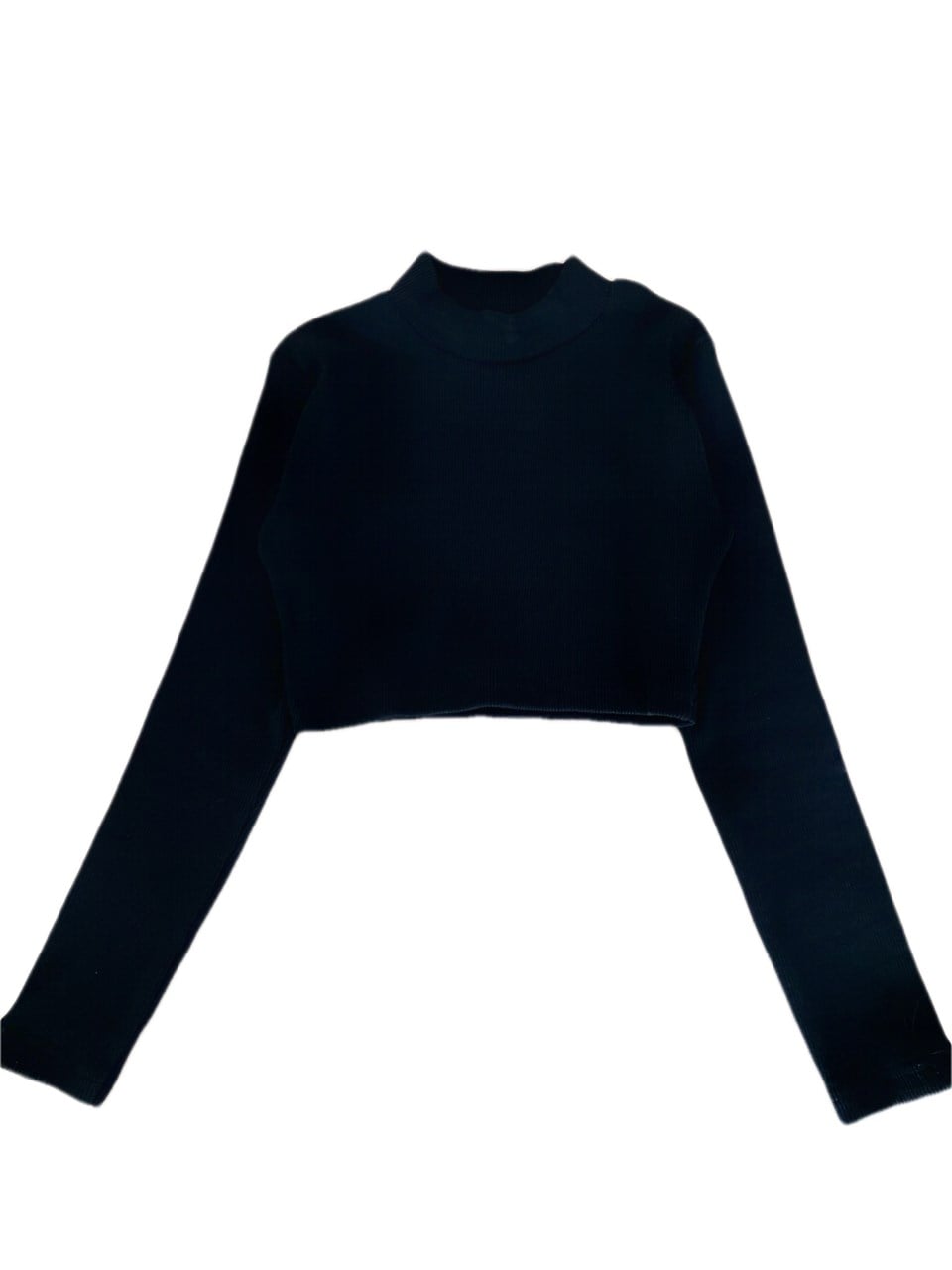 Siyah Crop Basic Body