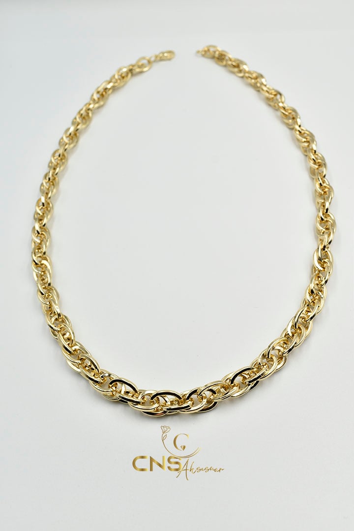 14K Vip Kalın Sarmal Kolye