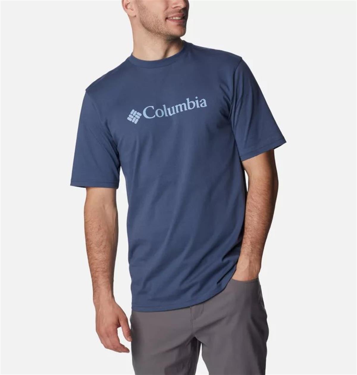 Columbia Cs0287 Csc M Basic Big Logo Brushed Ss Tee Erkek T-Shirt