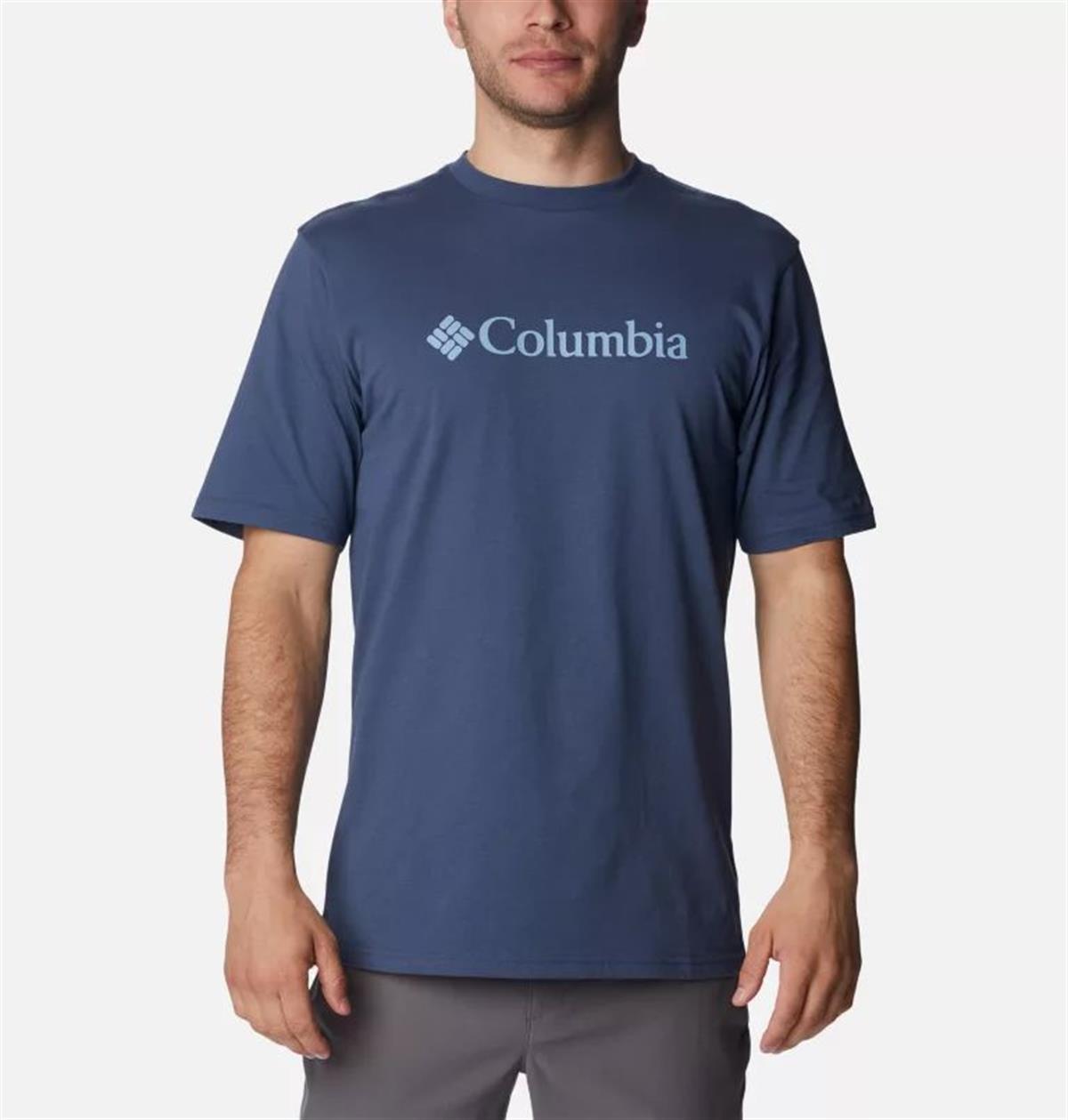 Columbia Cs0287 Csc M Basic Big Logo Brushed Ss Tee Erkek T-Shirt