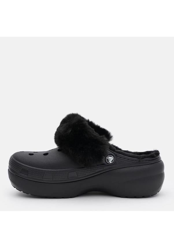 Crocs Classic Platform Fuzz Lined Clog Kadın Terlik