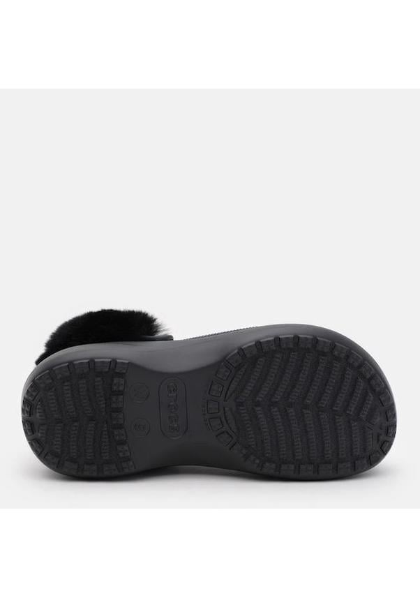 Crocs Classic Platform Fuzz Lined Clog Kadın Terlik