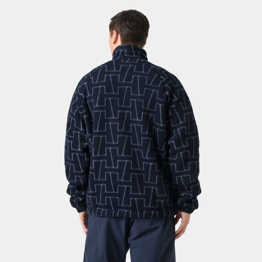 Helly Hansen Panorama Printed Pile Snap Mont Erkek Polar