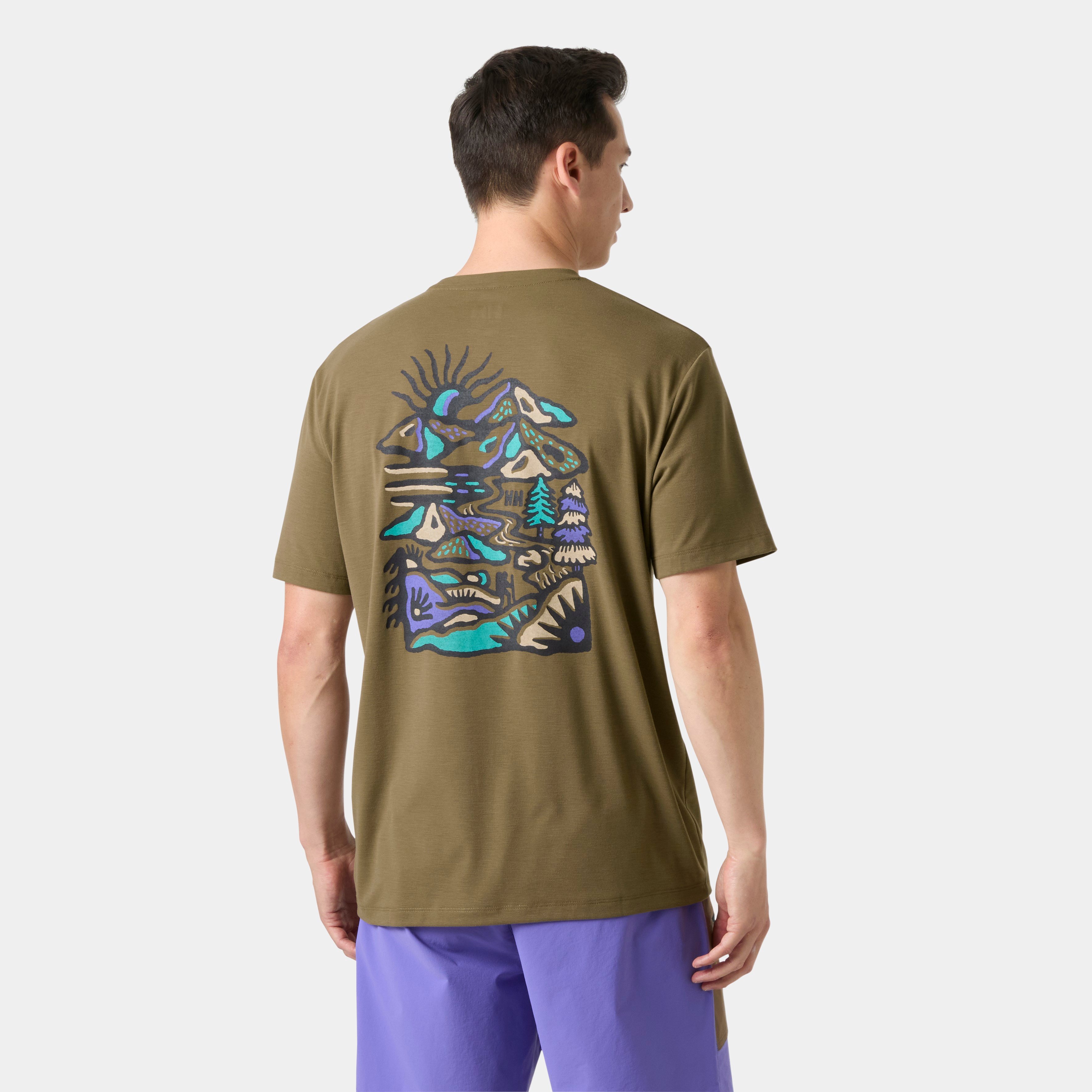 Helly Hansen Skog Recycled Graphic Erkek T-Shirt