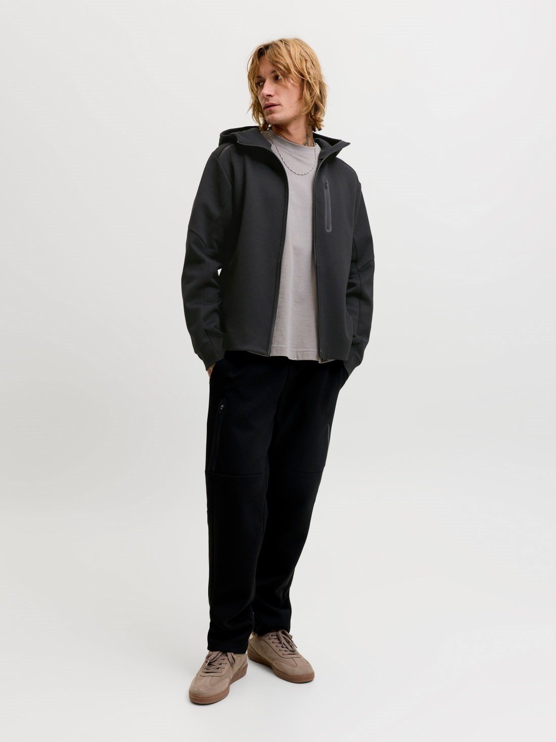 Jack & Jones Jcofusion Full Zip Hood Erkek Fermuarlı Sweatshirt
