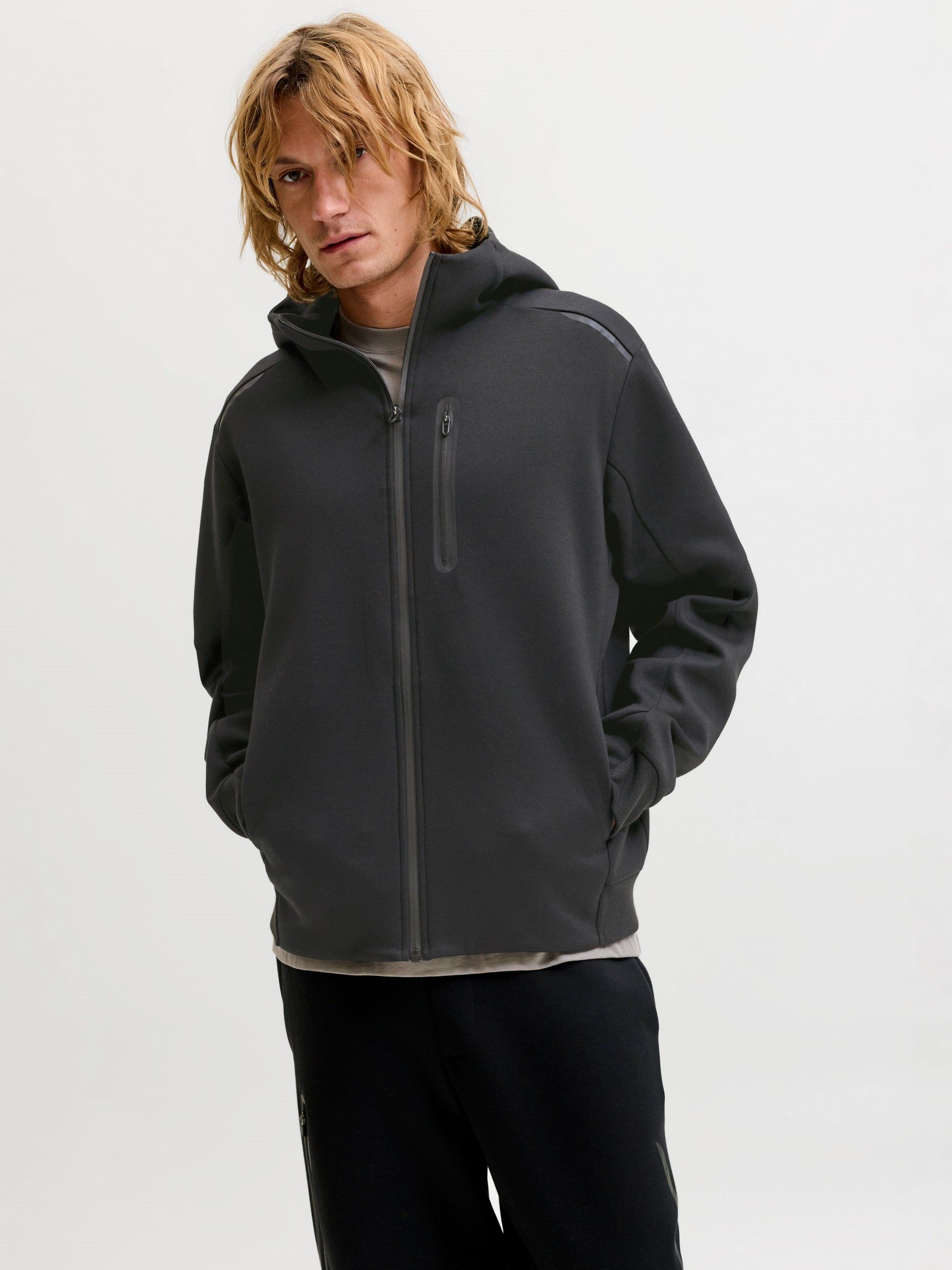Jack & Jones Jcofusion Full Zip Hood Erkek Fermuarlı Sweatshirt