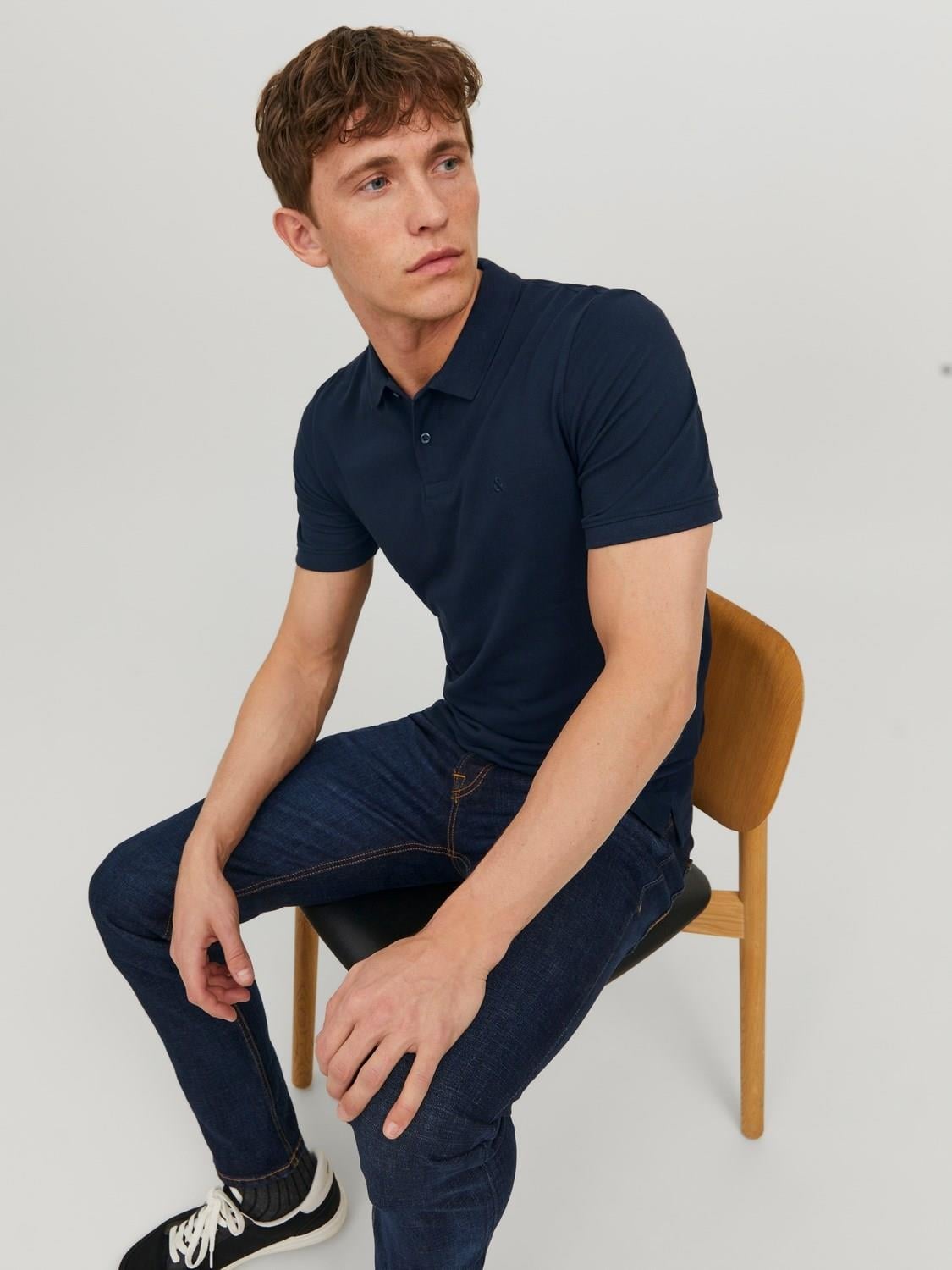 Jack & Jones Jjebasic Polo Ss Noos Erkek T-Shirt