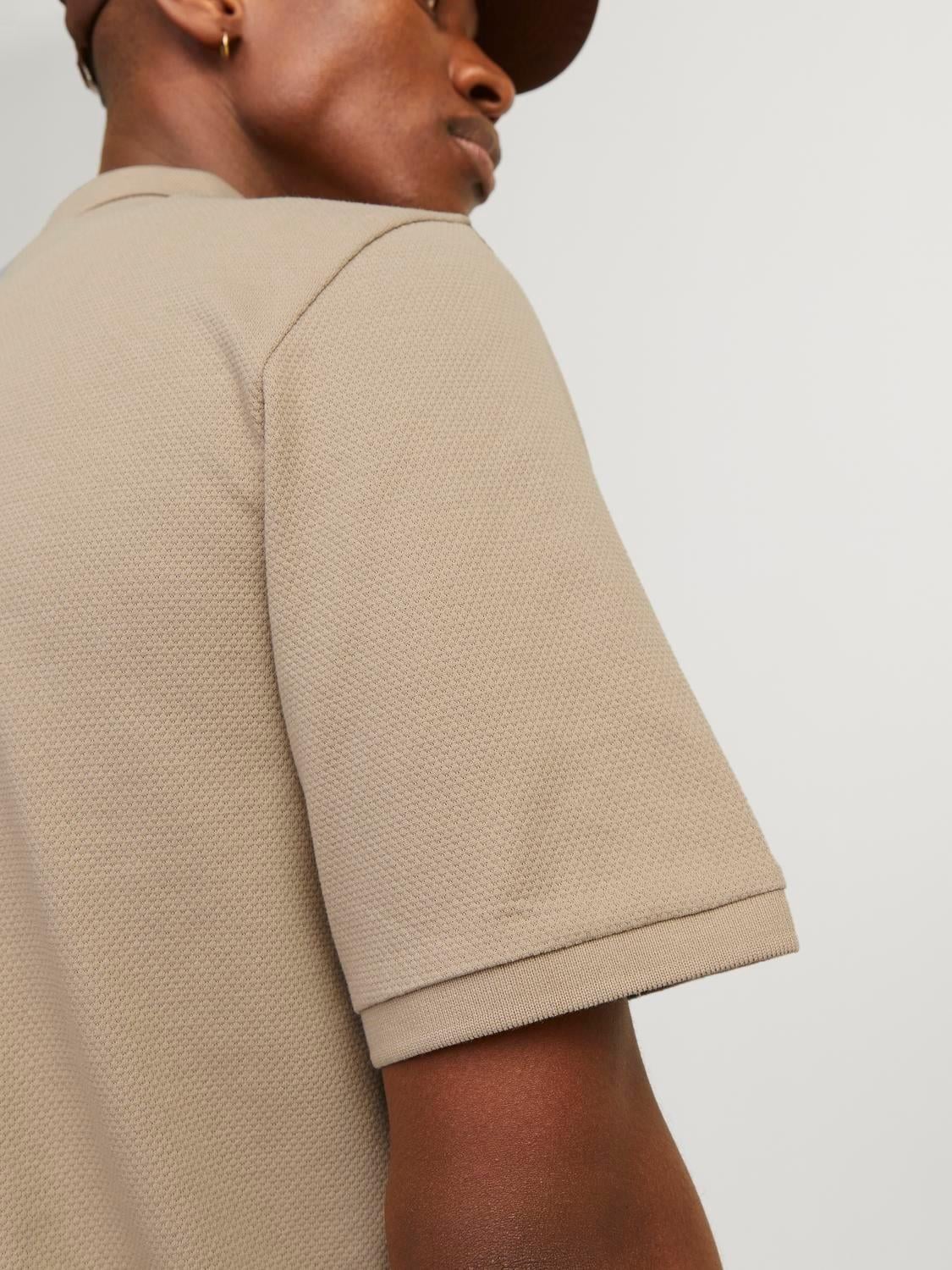 Jack & Jones Jjemac Zip Ss Polo Sn Erkek T-Shirt
