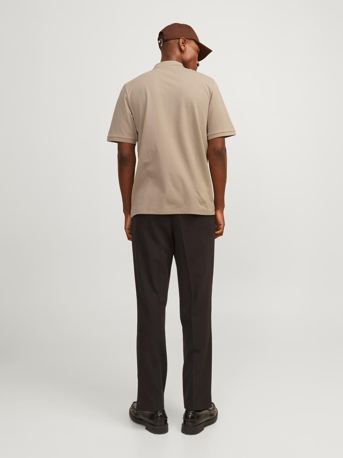 Jack & Jones Jjemac Zip Ss Polo Sn Erkek T-Shirt