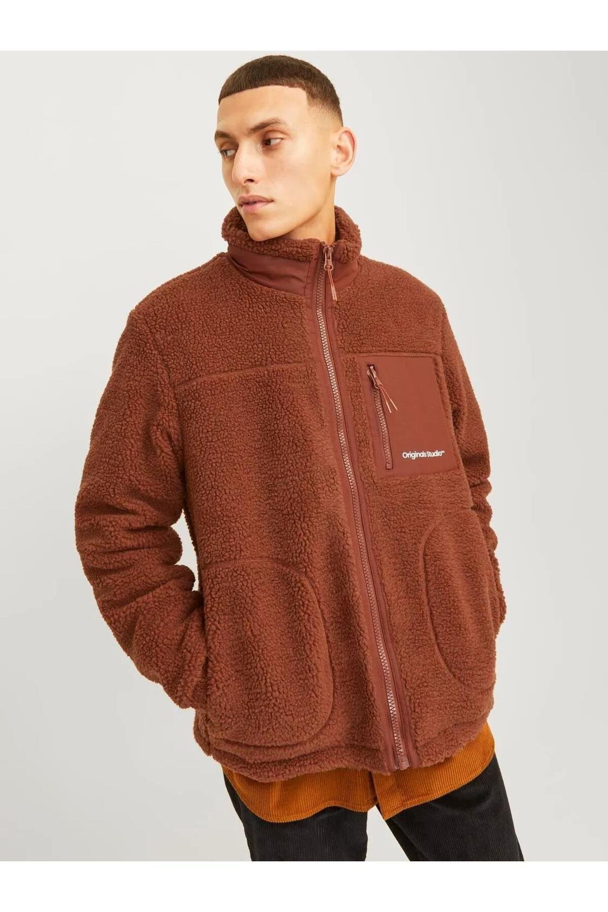 Jack & Jones Jorvesterbro Teddy Jacket Aw24 Noos Erkek Polar Ceket