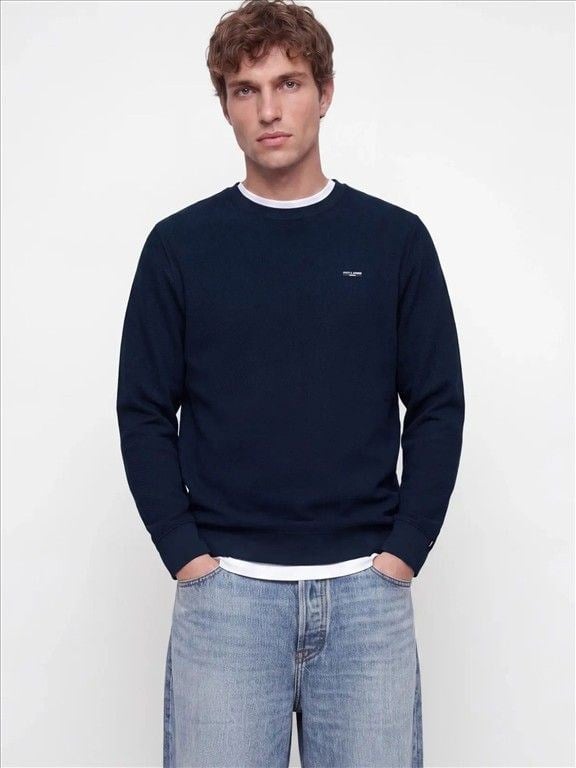 Jack & Jones Jprblualves Structure Crewneck Erkek Sweatshirt