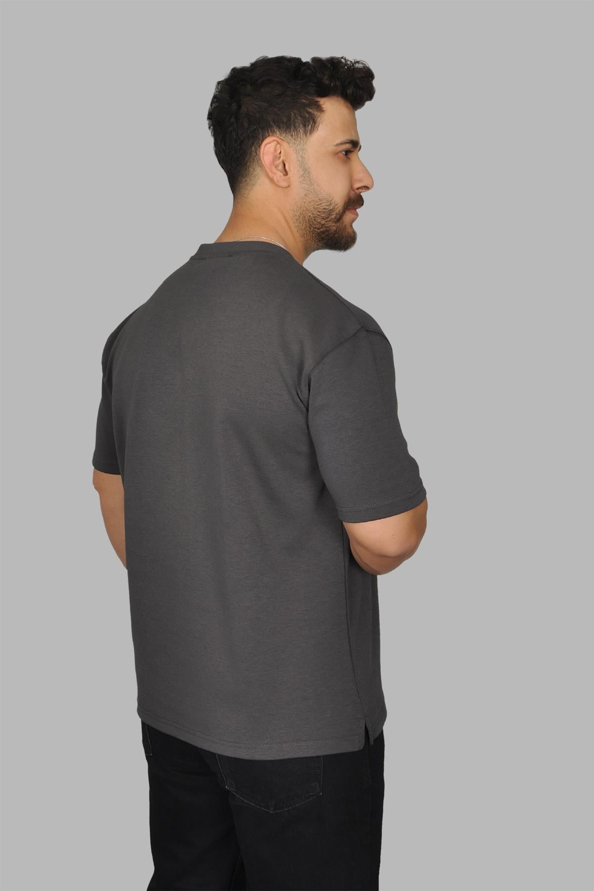 Manta 2772 Bisiklet Yaka Oversize Erkek T-Shirt