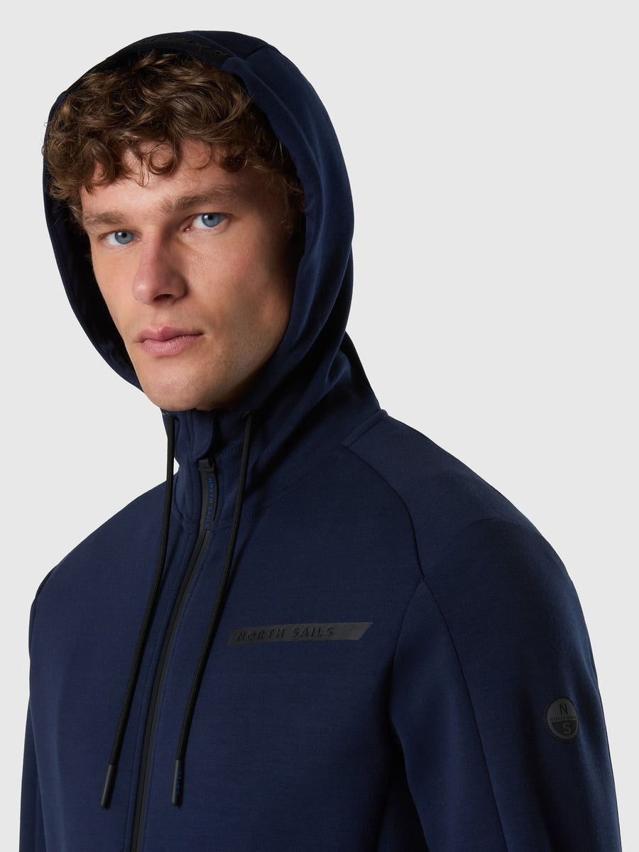 North Sails Kapüşonlu Fermuarlı Erkek Sweatshirt