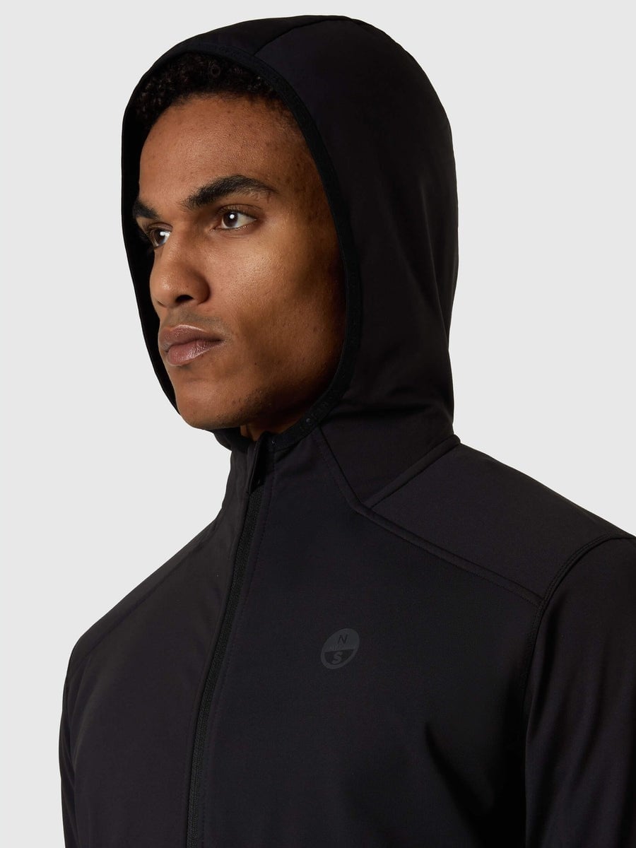 North Sails Kapüşonlu Yarım Fermuarlı Erkek Sweatshirt