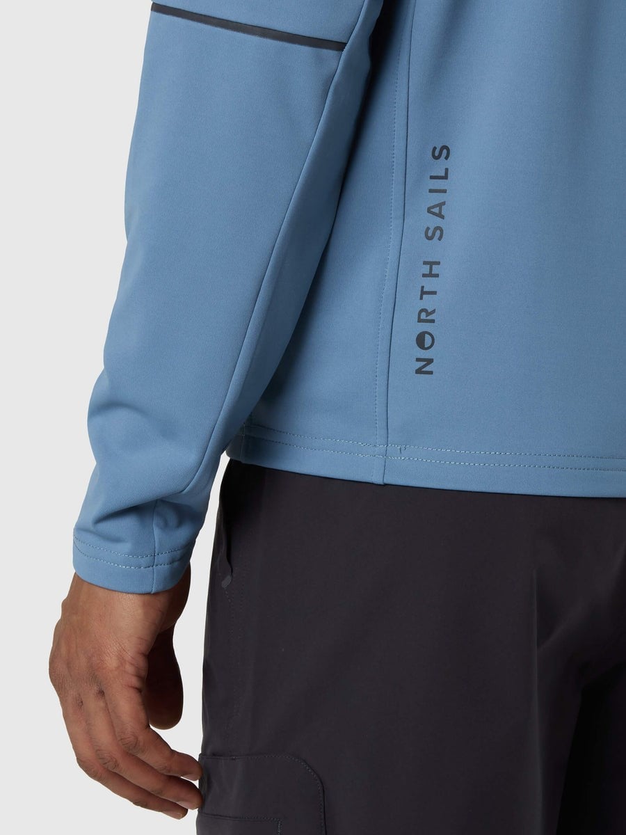 North Sails Kapüşonlu Yarım Fermuarlı Erkek Sweatshirt