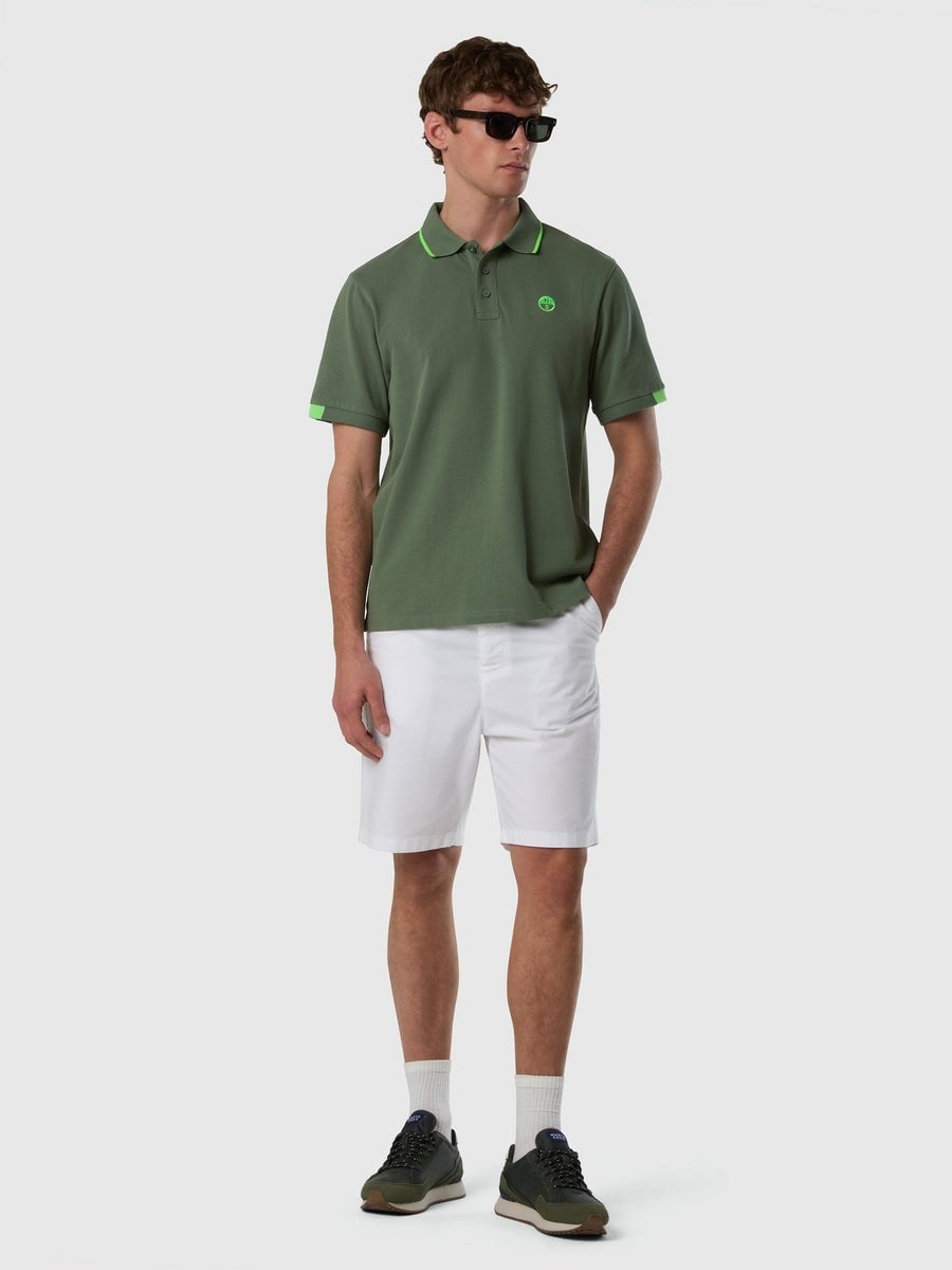 North Sails Kontrast Şertili Kısa Kollu Erkek Polo Yaka T-Shirt