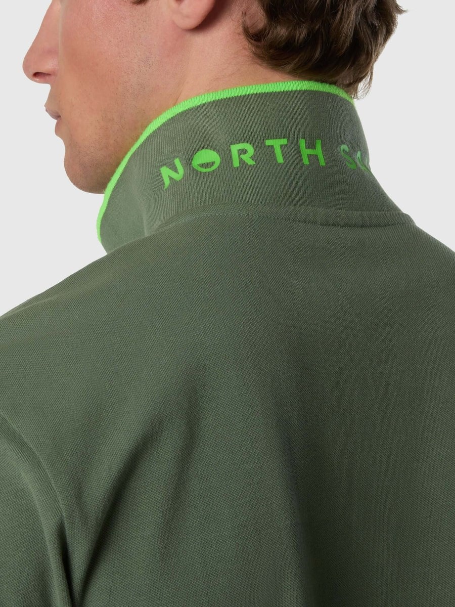 North Sails Kontrast Şertili Kısa Kollu Erkek Polo Yaka T-Shirt