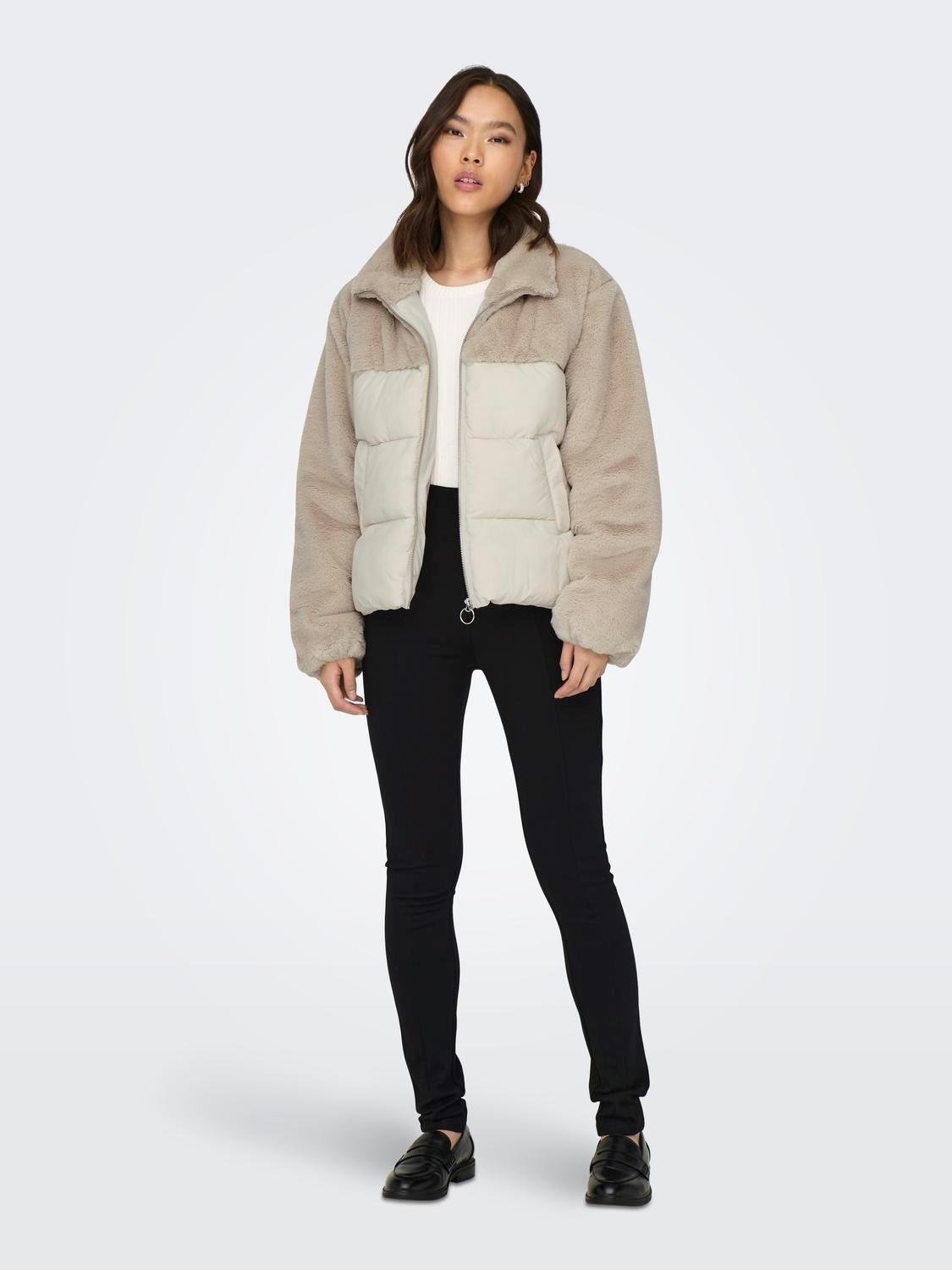 Only Onlwanja Fur Puffer Mix Jacket Cc Otw Kadın Mont