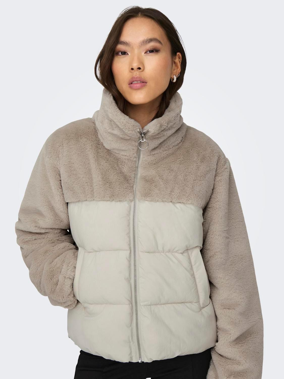 Only Onlwanja Fur Puffer Mix Jacket Cc Otw Kadın Mont