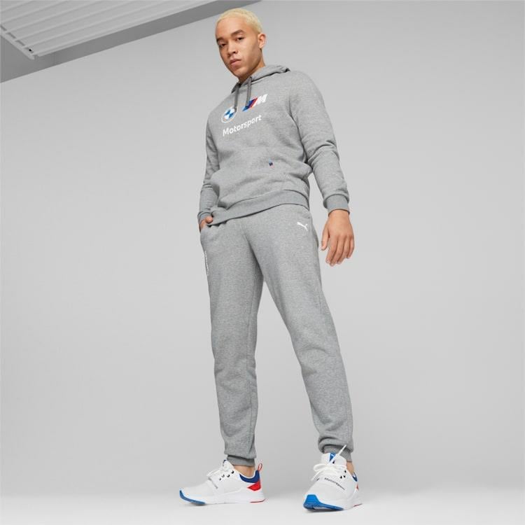 Puma BMW MMS ESS Pants Fleece Medium Gray Hea Erkek Eşofman Altı