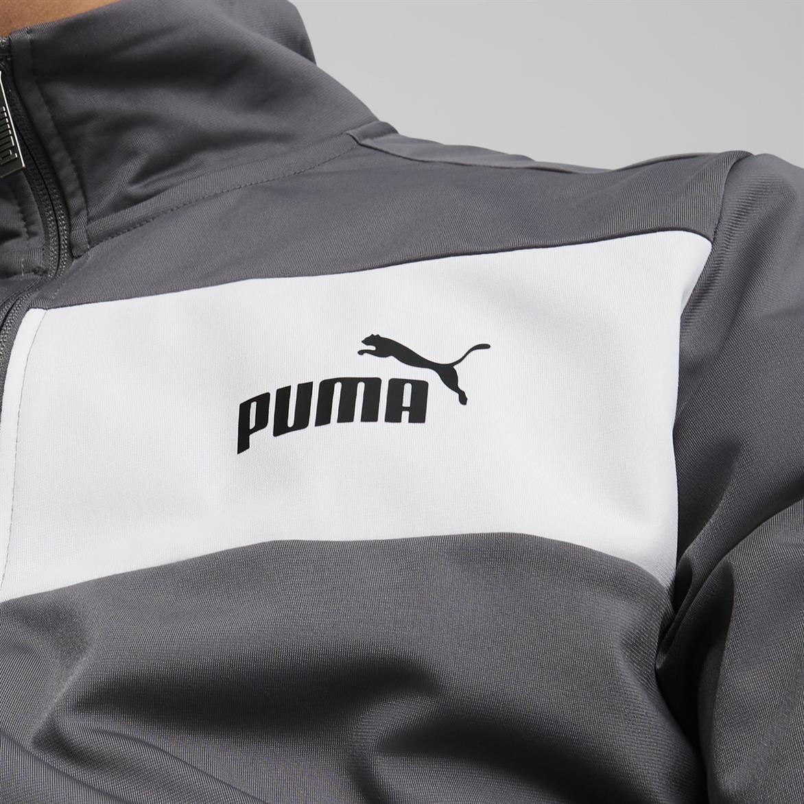 Puma Poly Suit cl Cool Dark Gray-PUMA White Erkek Eşofman Takımı