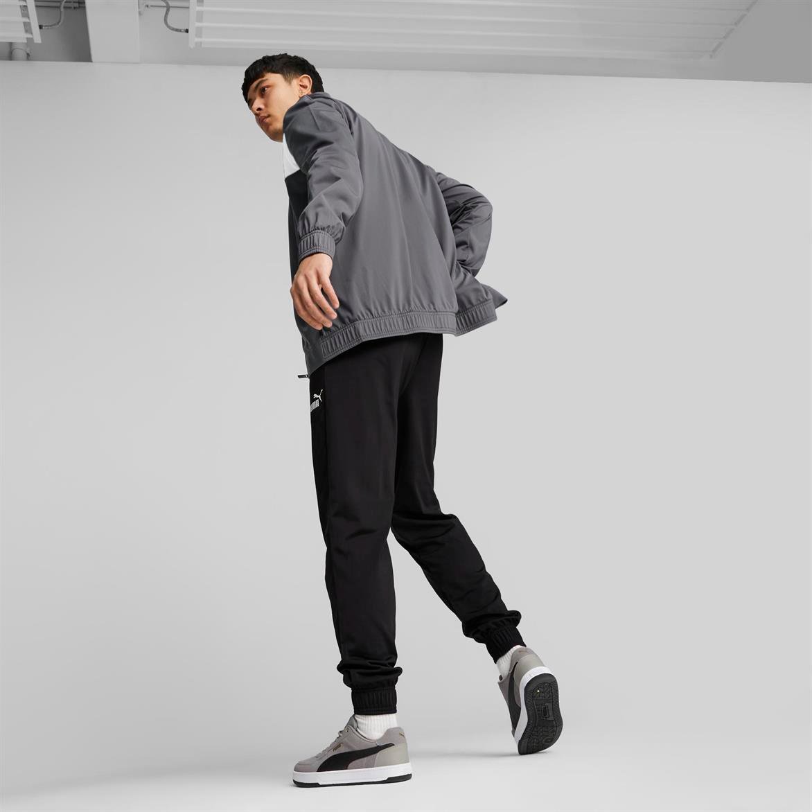 Puma Poly Suit cl Cool Dark Gray-PUMA White Erkek Eşofman Takımı