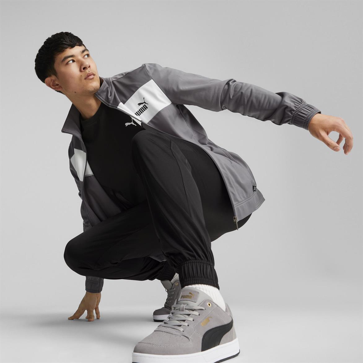 Puma Poly Suit cl Cool Dark Gray-PUMA White Erkek Eşofman Takımı
