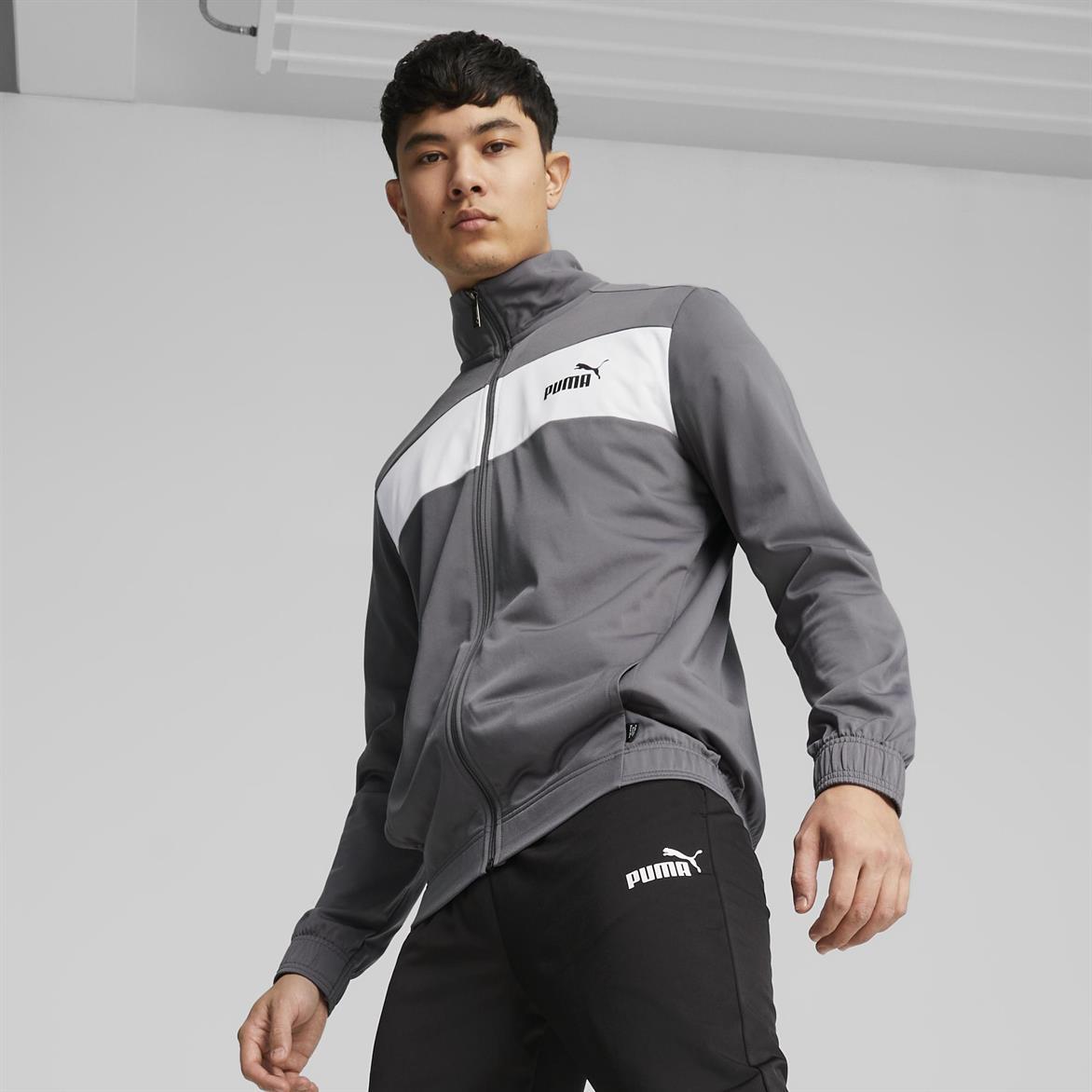 Puma Poly Suit cl Cool Dark Gray-PUMA White Erkek Eşofman Takımı