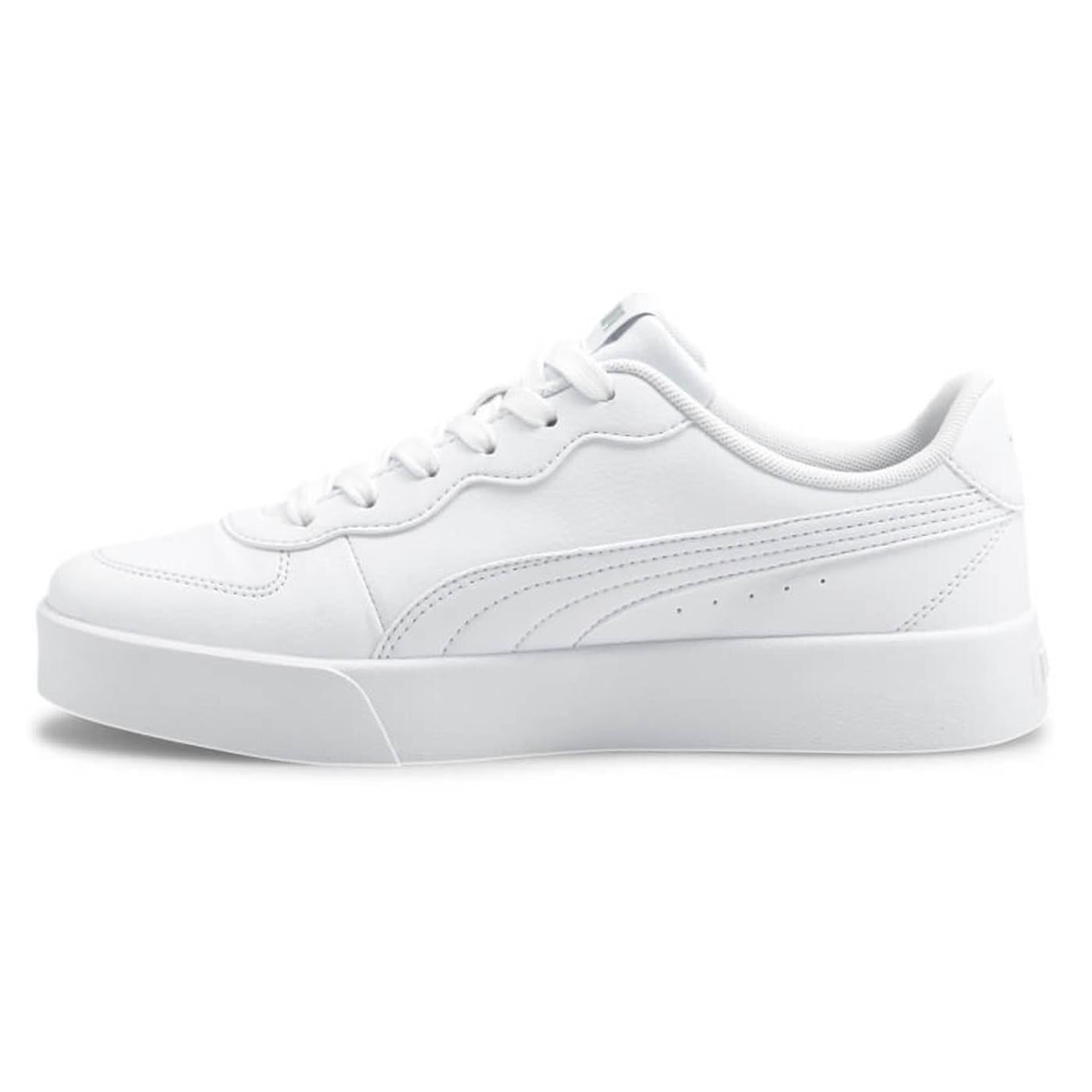 Puma Skye Clean-Puma White-White-Silver Kadın Spor Ayakkabı