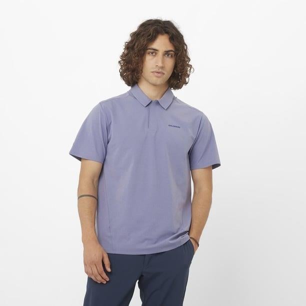 Salomon Trackline Polo M Erkek T-Shirt