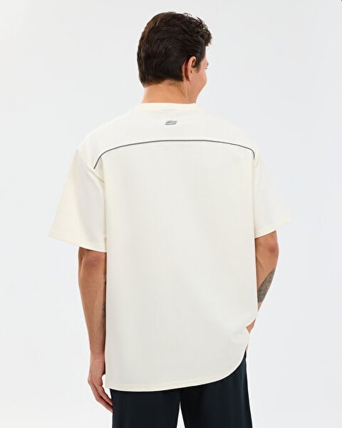 Skechers M Graphic Tee Reflect Logo Oversize Erkek T-Shirt